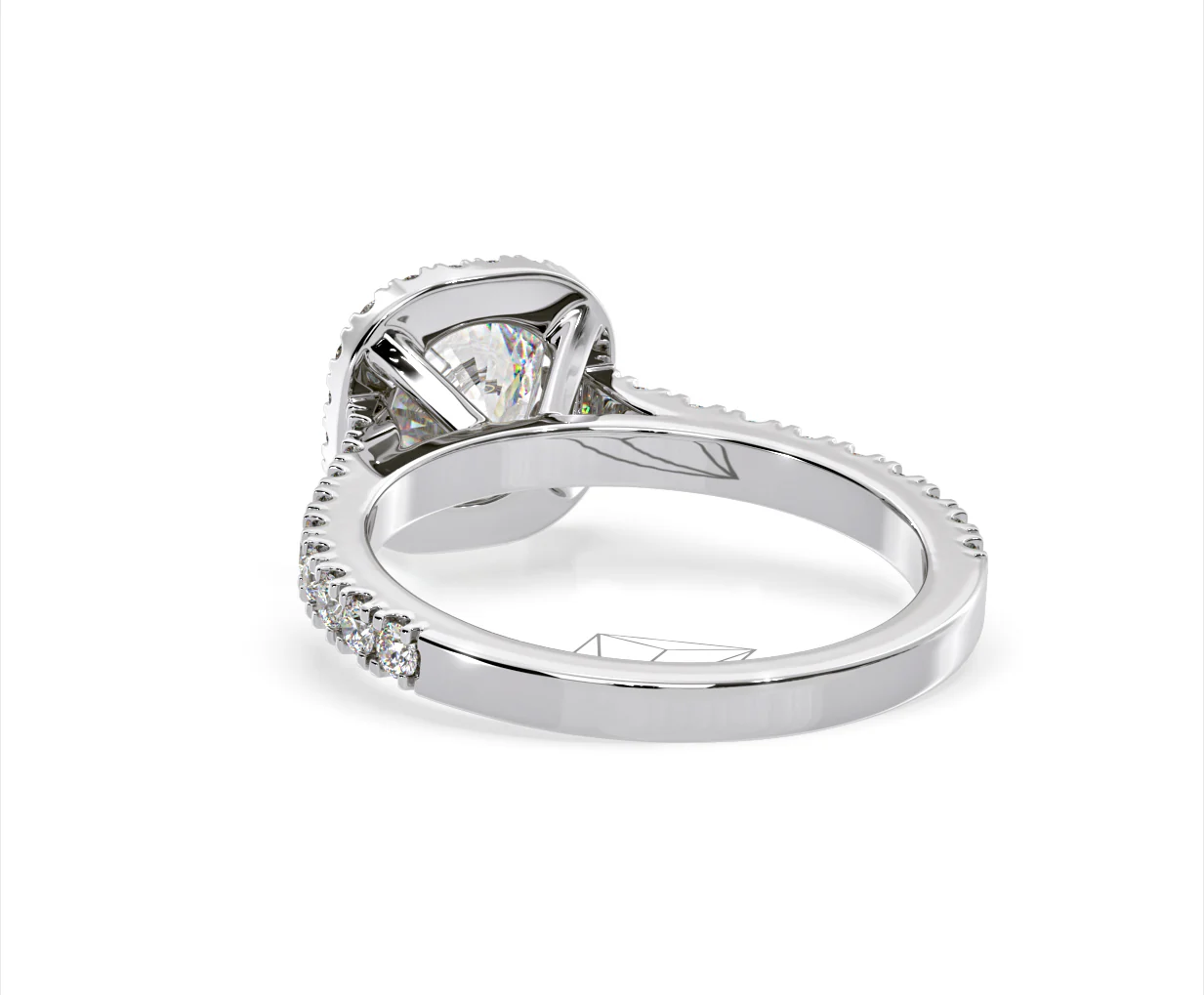 Elizabeth GIA Diamond Halo Engagement Ring in Platinum 1.50ct G/SI1 - Image 41