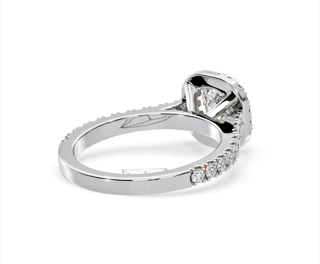 Elizabeth GIA Diamond Halo Engagement Ring in Platinum 1.50ct G/SI1 - Image 55