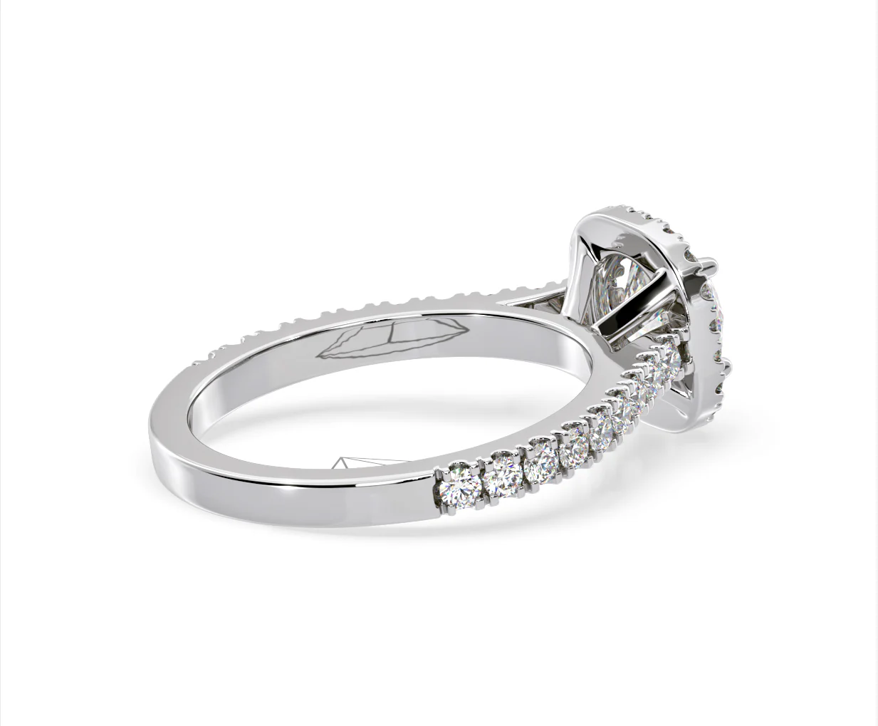 Elizabeth GIA Diamond Halo Engagement Ring in Platinum 1.50ct G/SI1 - Image 59