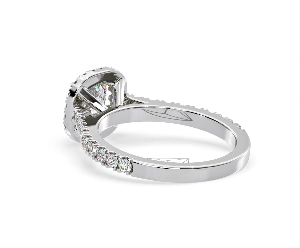 Elizabeth GIA Diamond Halo Engagement Ring in Platinum 1.50ct G/SI2 - Image 37