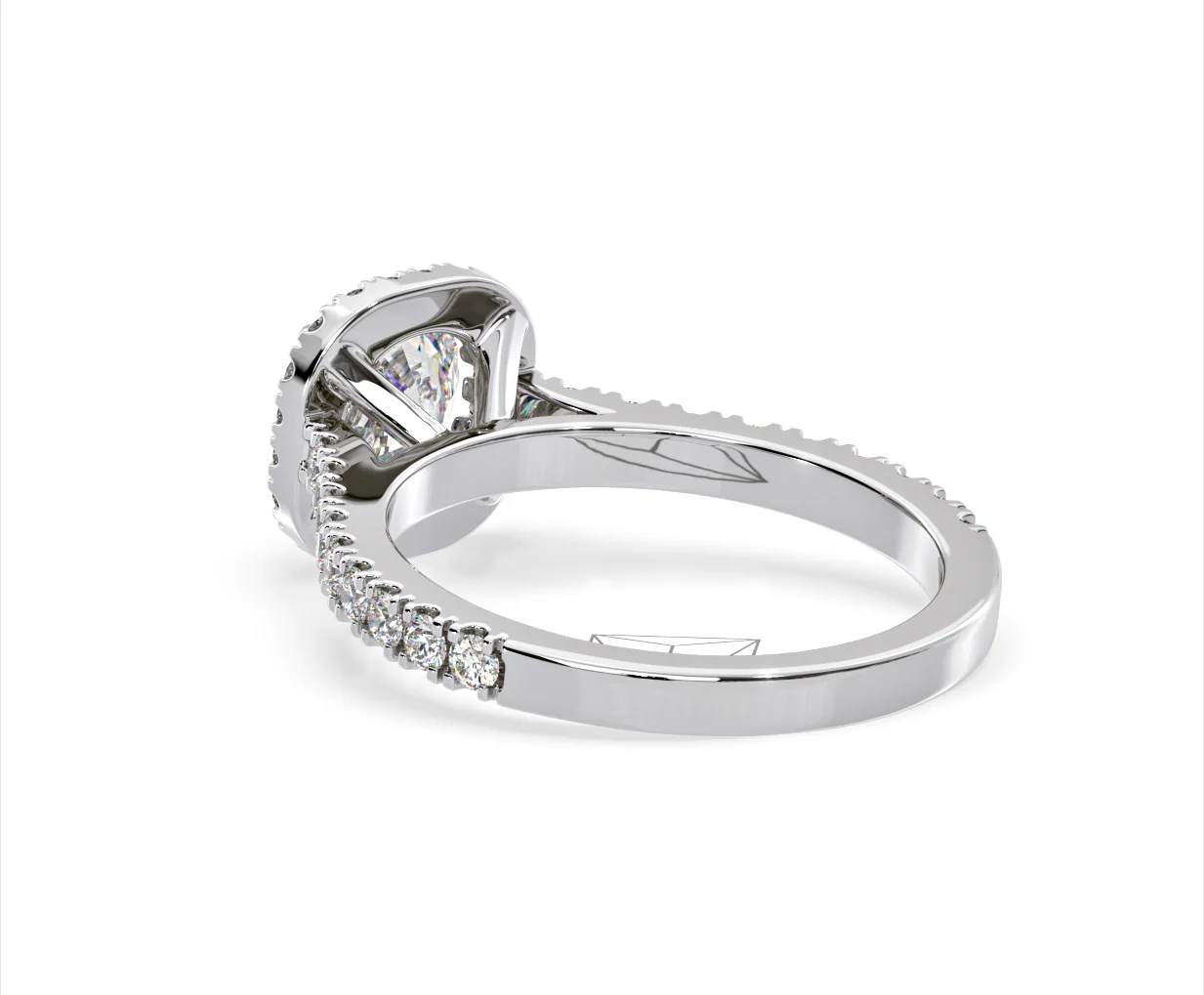 Elizabeth GIA Diamond Halo Engagement Ring in Platinum 1.50ct G/SI2 - Image 38