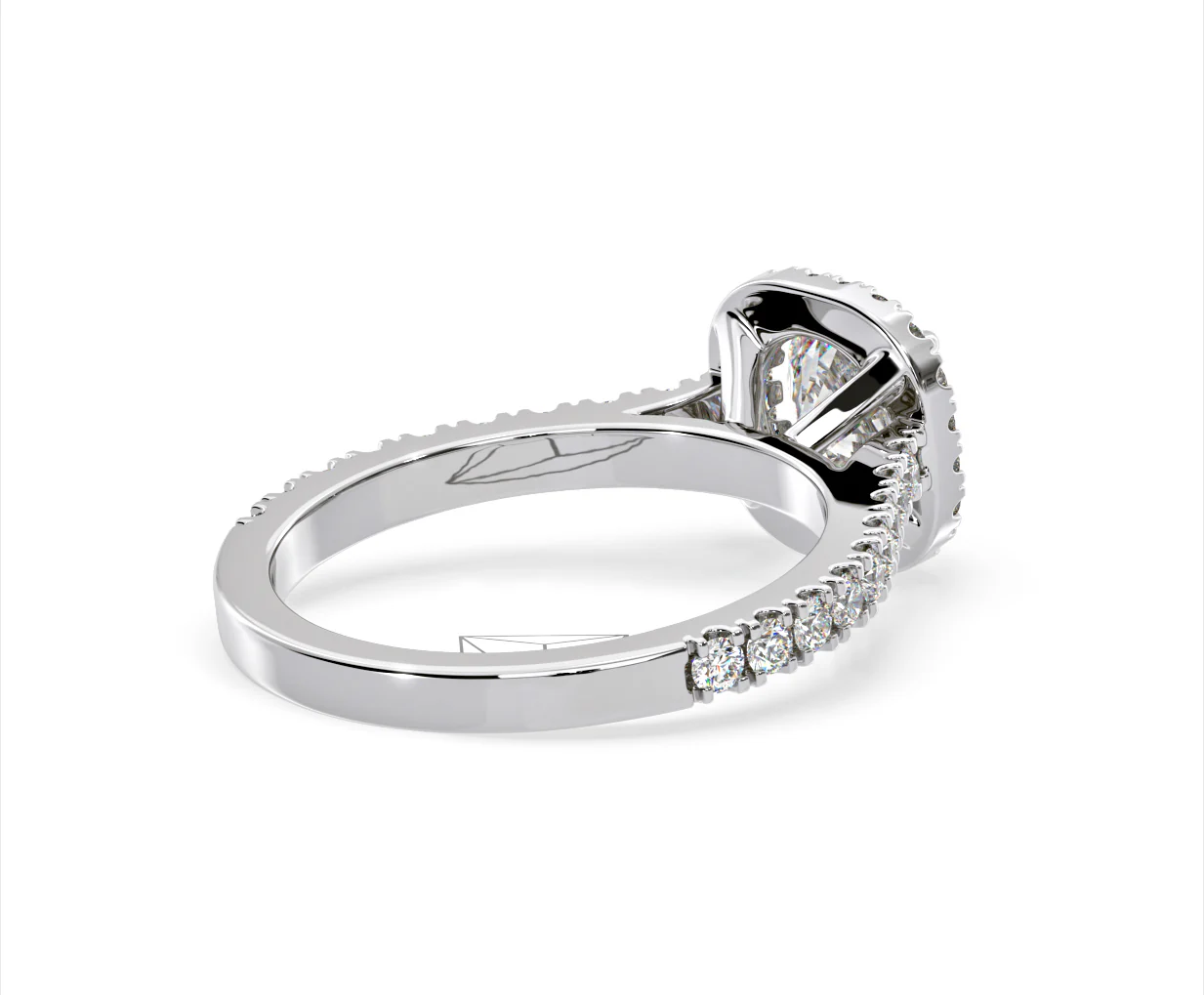 Elizabeth GIA Diamond Halo Engagement Ring in Platinum 1.50ct G/SI2 - Image 56