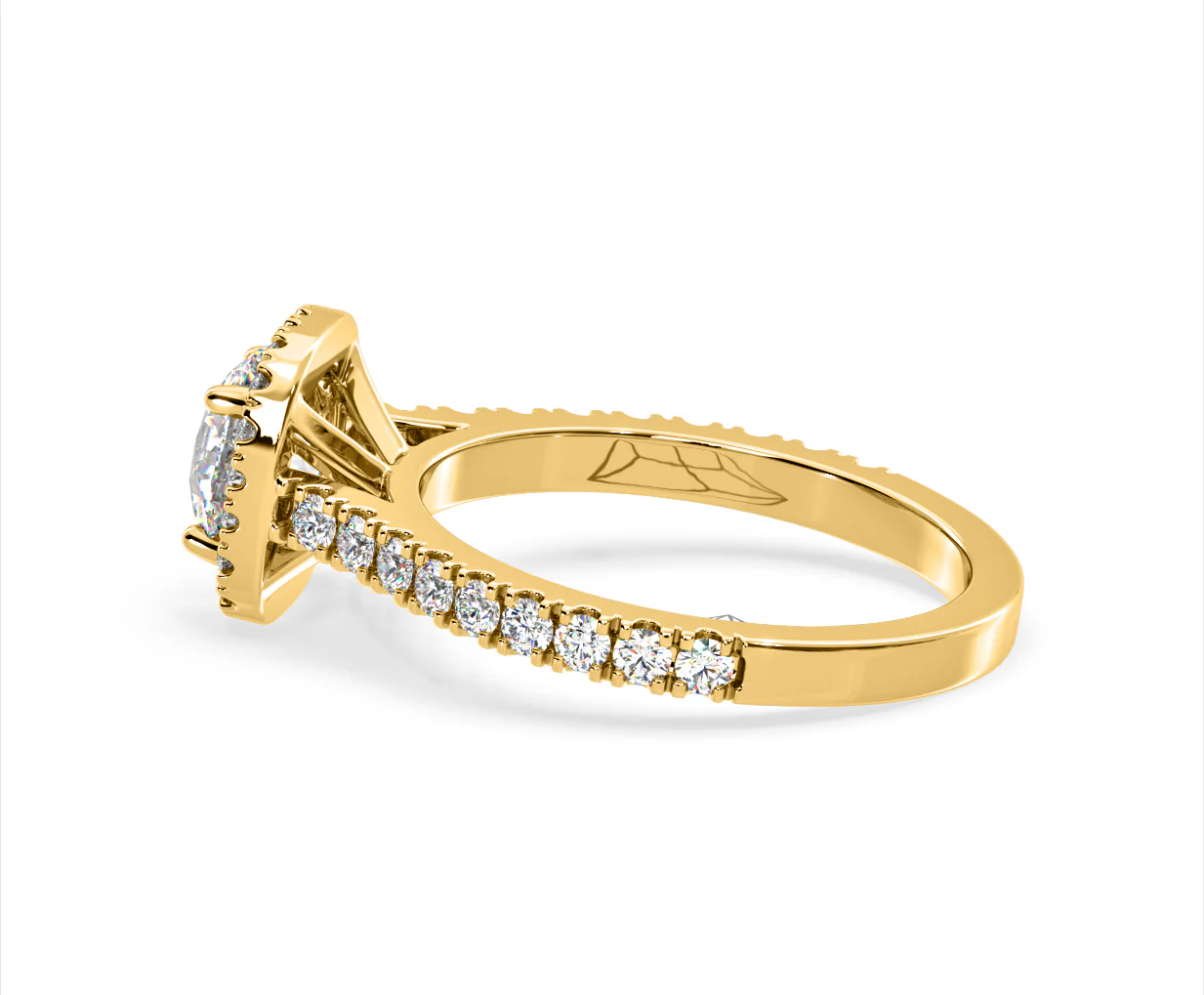 Elizabeth Lab Diamond Halo Engagement Ring in 18K Gold 2.00ct F/VS1 - Image 30