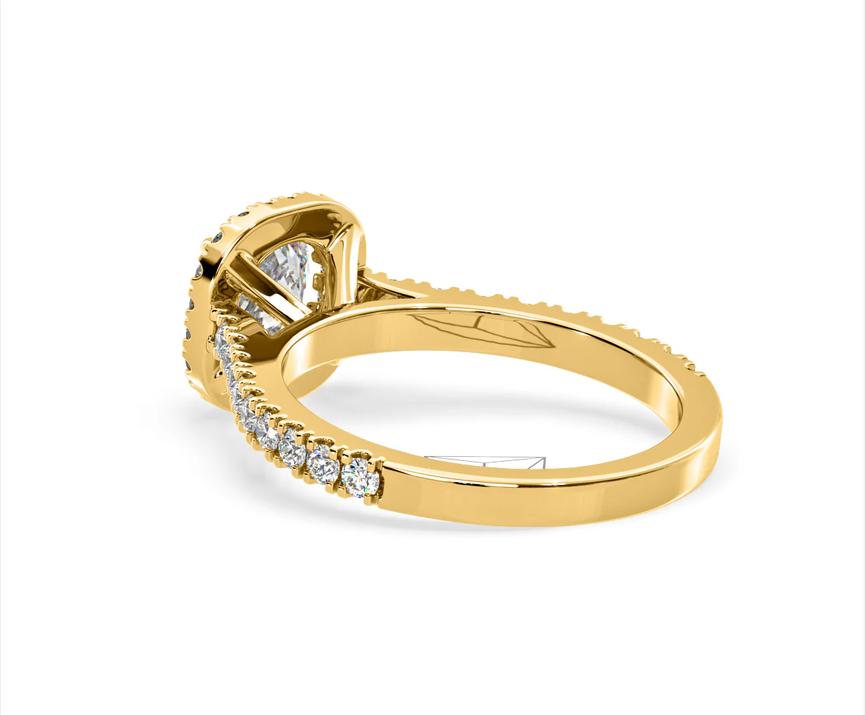 Elizabeth Lab Diamond Halo Engagement Ring in 18K Gold 2.00ct F/VS1 - Image 37