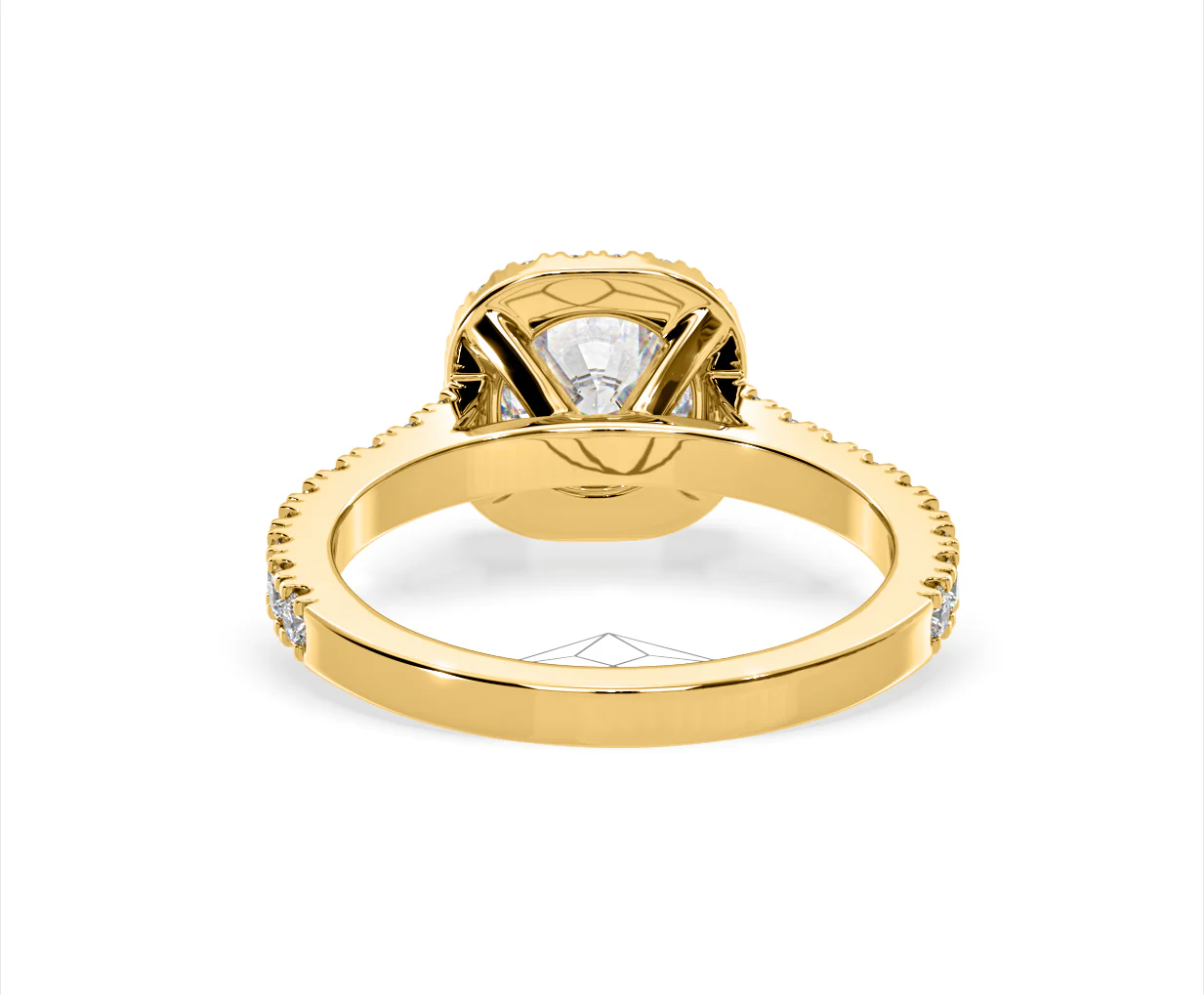 Elizabeth Lab Diamond Halo Engagement Ring in 18K Gold 2.00ct F/VS1 - Image 46