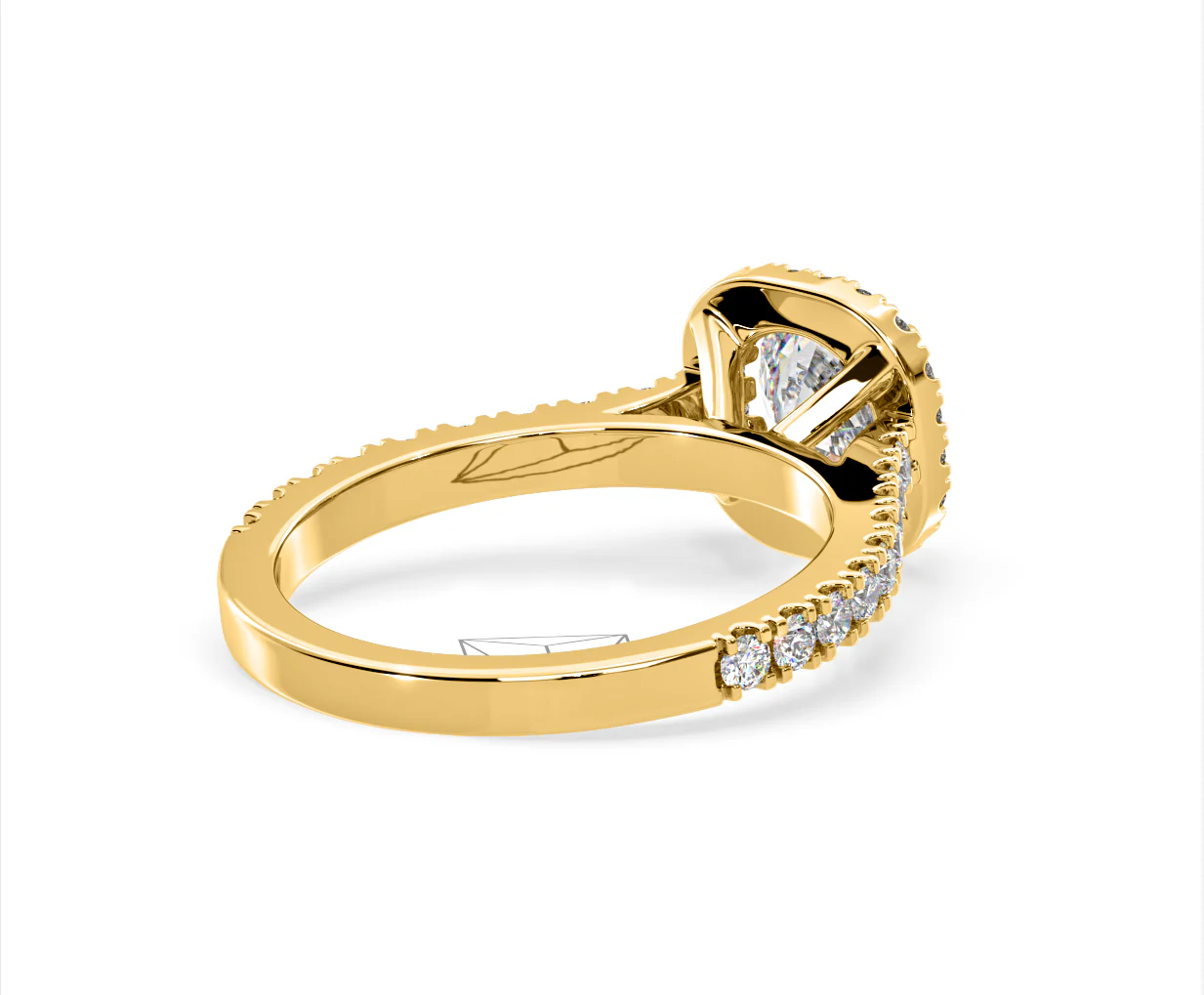 Elizabeth Lab Diamond Halo Engagement Ring in 18K Gold 2.00ct F/VS1 - Image 55