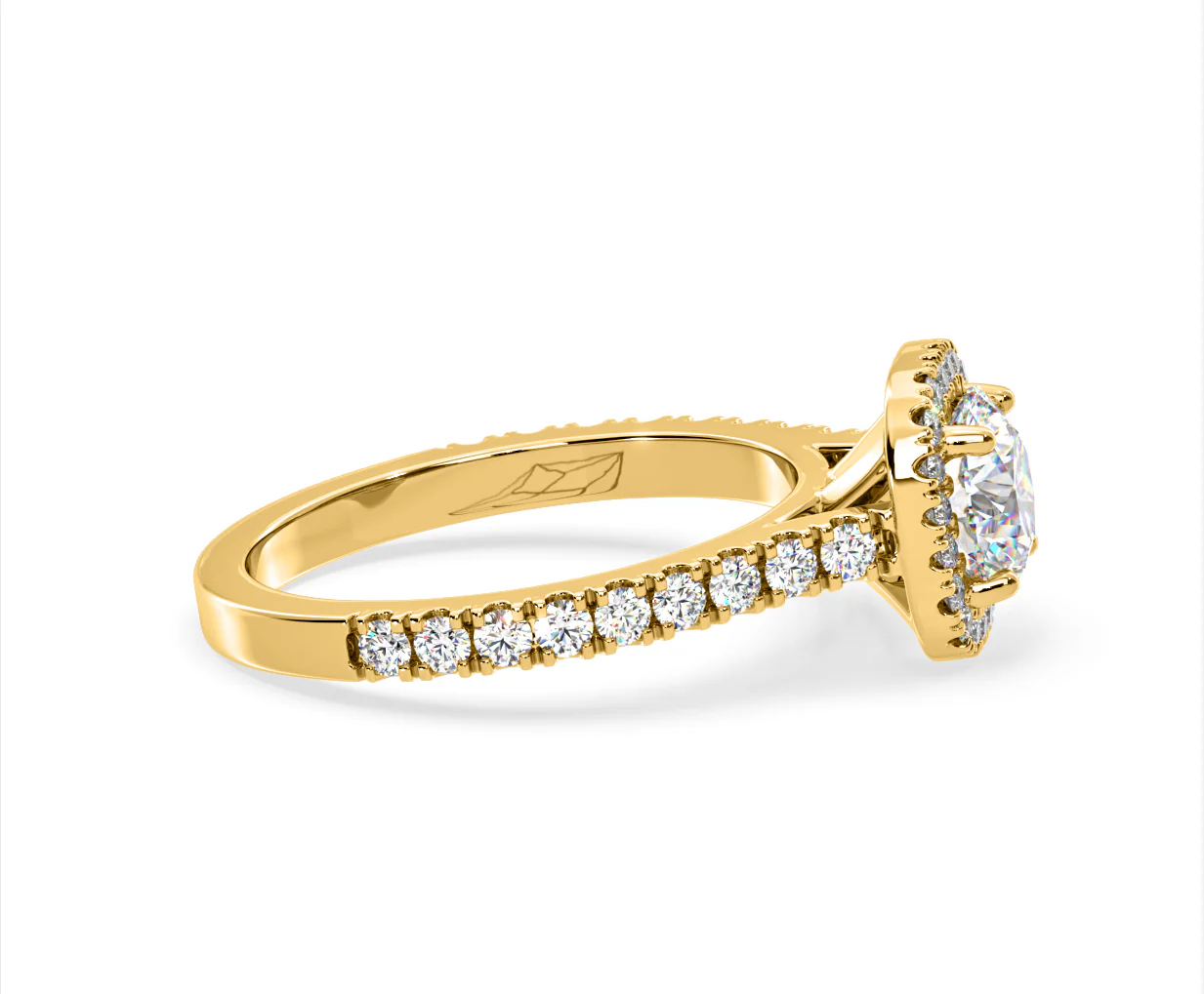 Elizabeth Lab Diamond Halo Engagement Ring in 18K Gold 2.00ct F/VS1 - Image 68