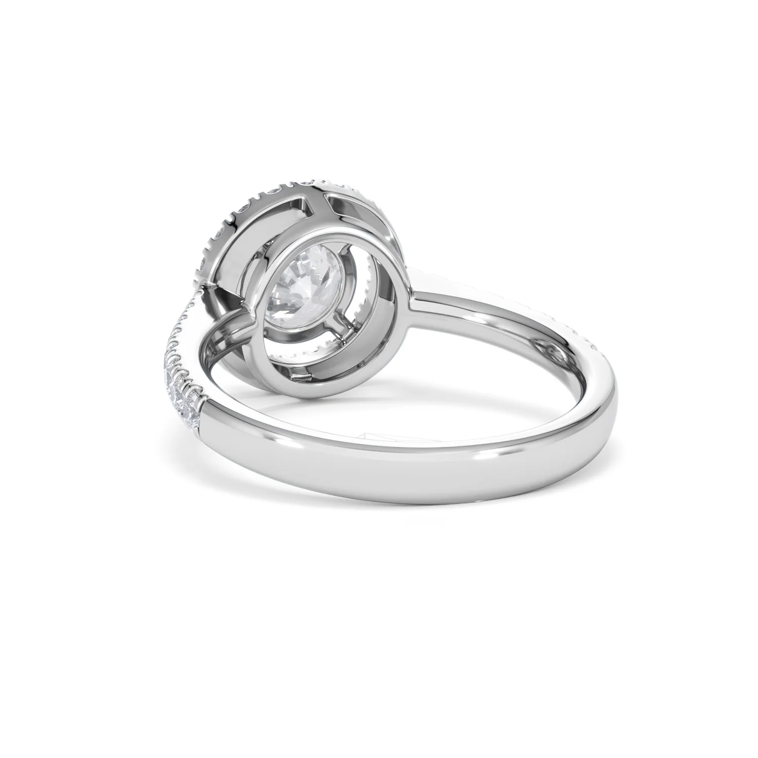 Ella Halo Lab Diamond Engagement Ring IGI 1.30ct F/VS1 18K White Gold - Image 53