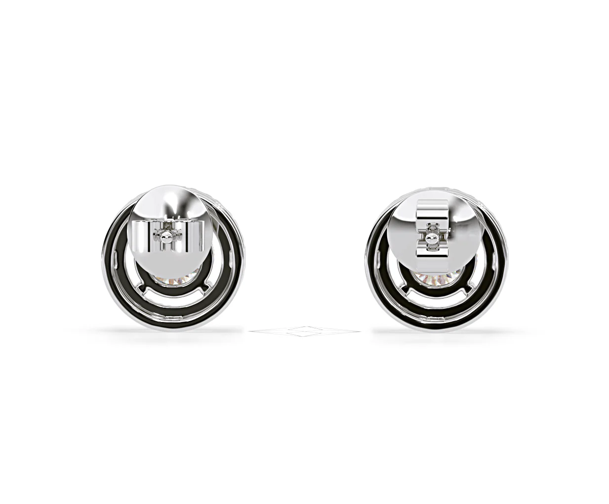 Ella Lab Diamond Halo Earrings 2.45ct in 18K White Gold F/VS1 - Image 47