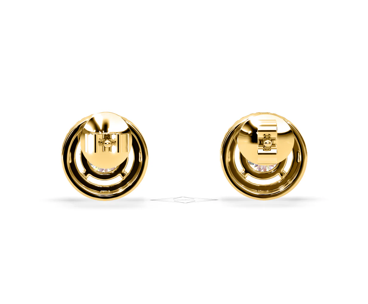 Ella Lab Diamond Halo Earrings 2.45ct in 18K Yellow Gold F/VS1 - Image 46