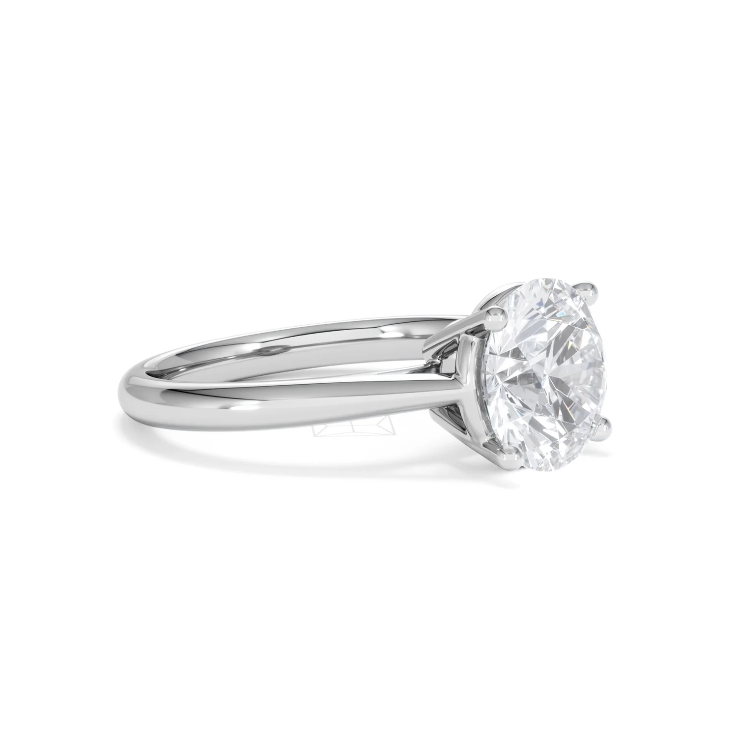 Elysia 3.00ct Lab Diamond Round Cut Engagement Ring in 18K White Gold G/VS1 - Image 20