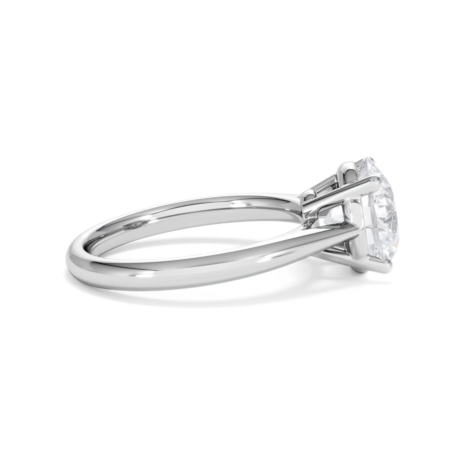 Elysia 3.00ct Lab Diamond Round Cut Engagement Ring in 18K White Gold G/VS1 - Image 29