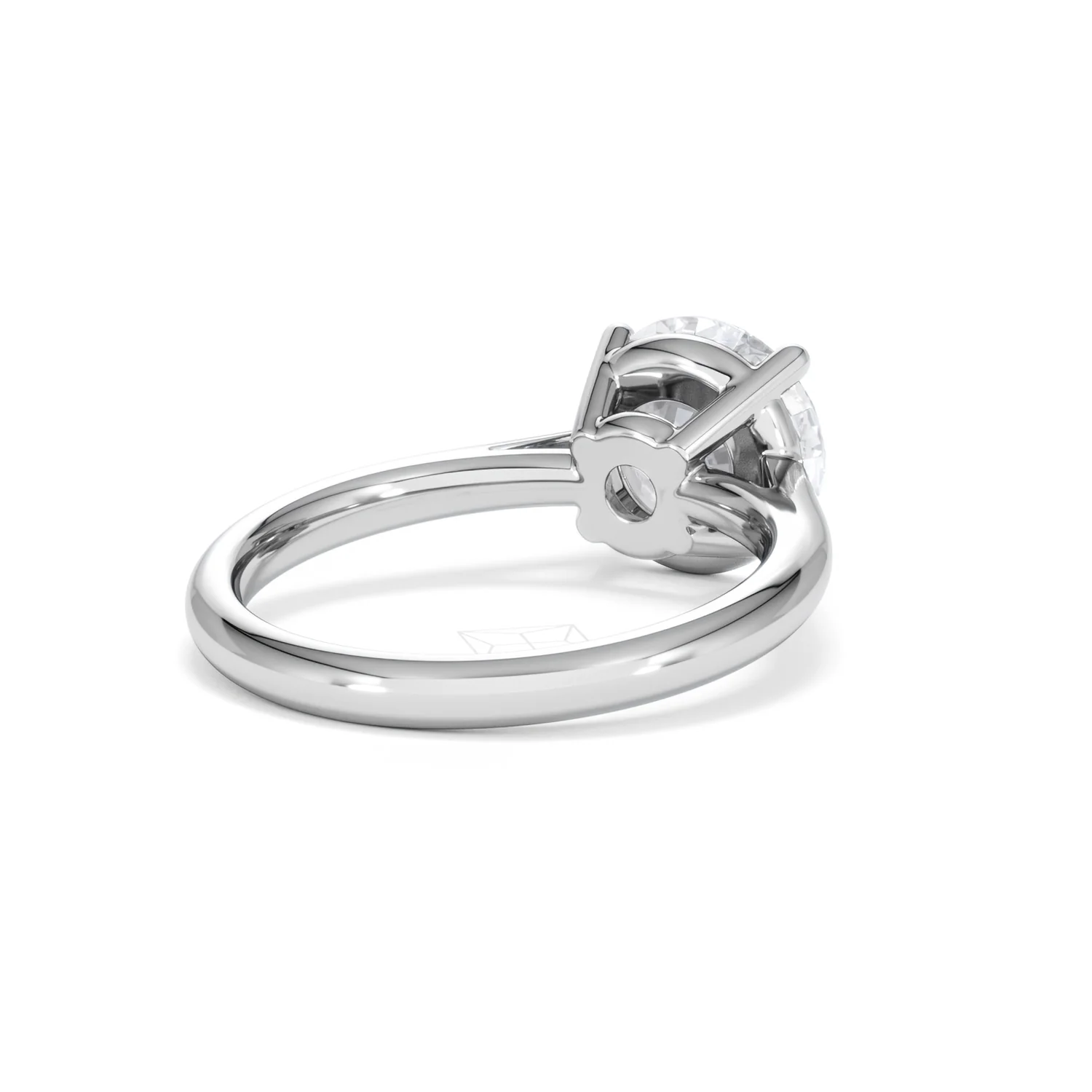 Elysia 3.00ct Lab Diamond Round Cut Engagement Ring in 18K White Gold G/VS1 - Image 42