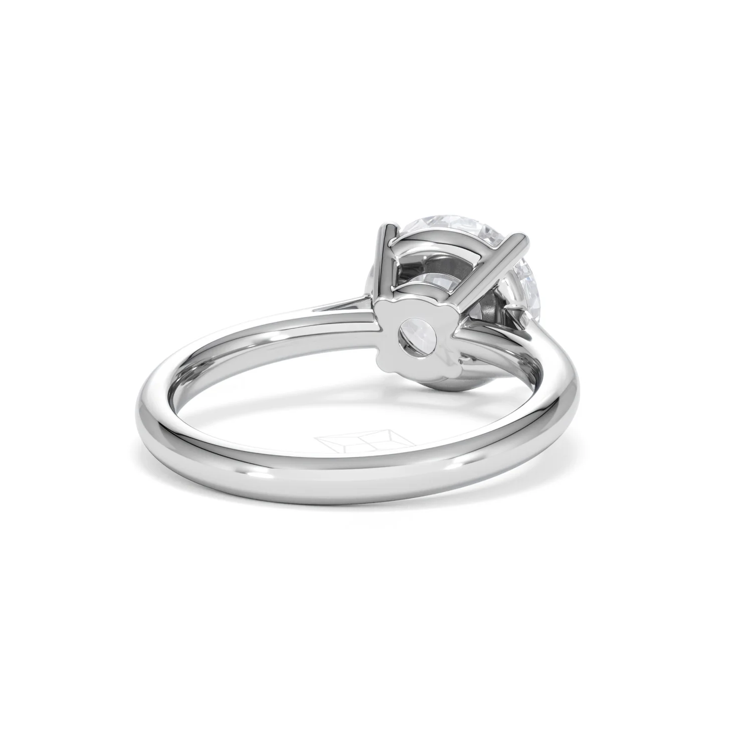 Elysia 3.00ct Lab Diamond Round Cut Engagement Ring in 18K White Gold G/VS1 - Image 44