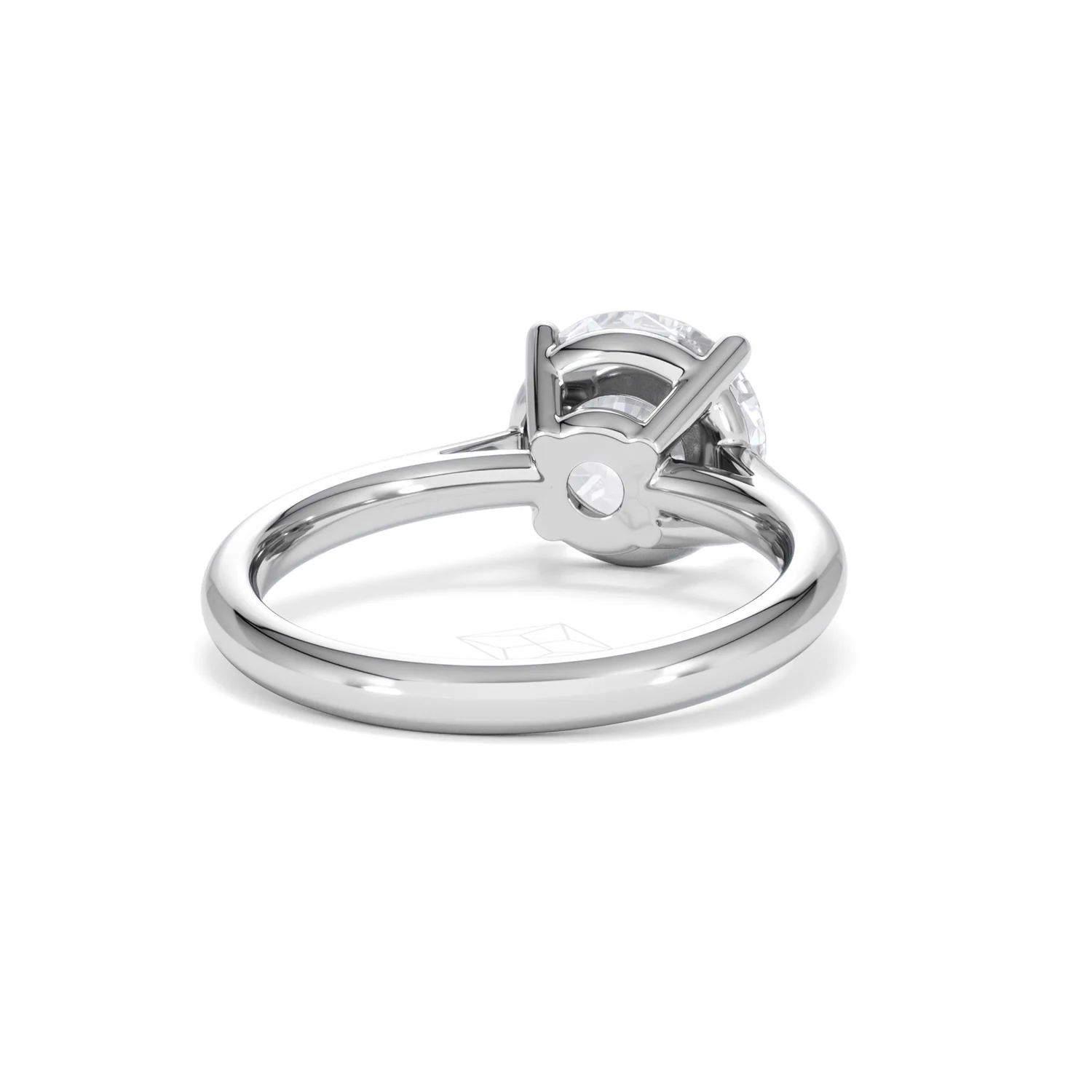 Elysia 3.00ct Lab Diamond Round Cut Engagement Ring in 18K White Gold G/VS1 - Image 45