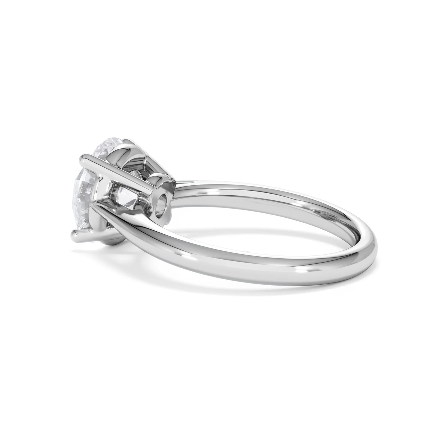 Elysia 3.00ct Lab Diamond Round Cut Engagement Ring in 18K White Gold G/VS1 - Image 63