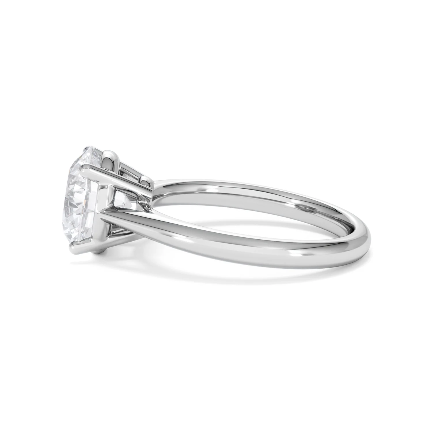 Elysia 3.00ct Lab Diamond Round Cut Engagement Ring in 18K White Gold G/VS1 - Image 69