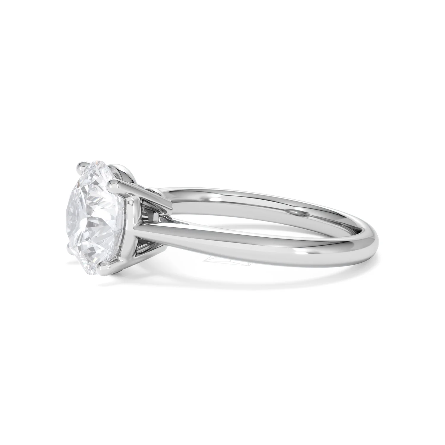 Elysia 3.00ct Lab Diamond Round Cut Engagement Ring in 18K White Gold G/VS1 - Image 74