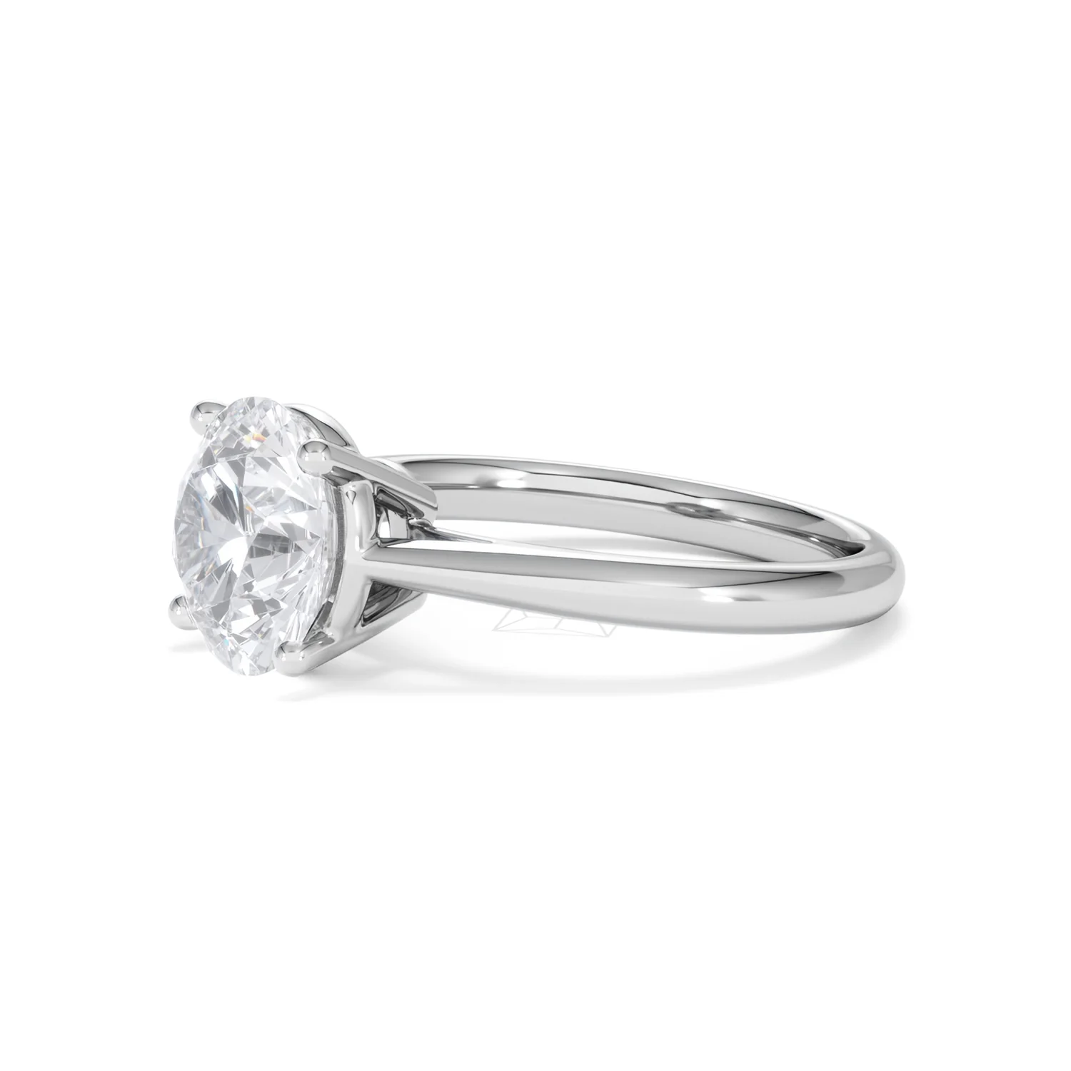 Elysia 3.00ct Lab Diamond Round Cut Engagement Ring in 18K White Gold G/VS1 - Image 76