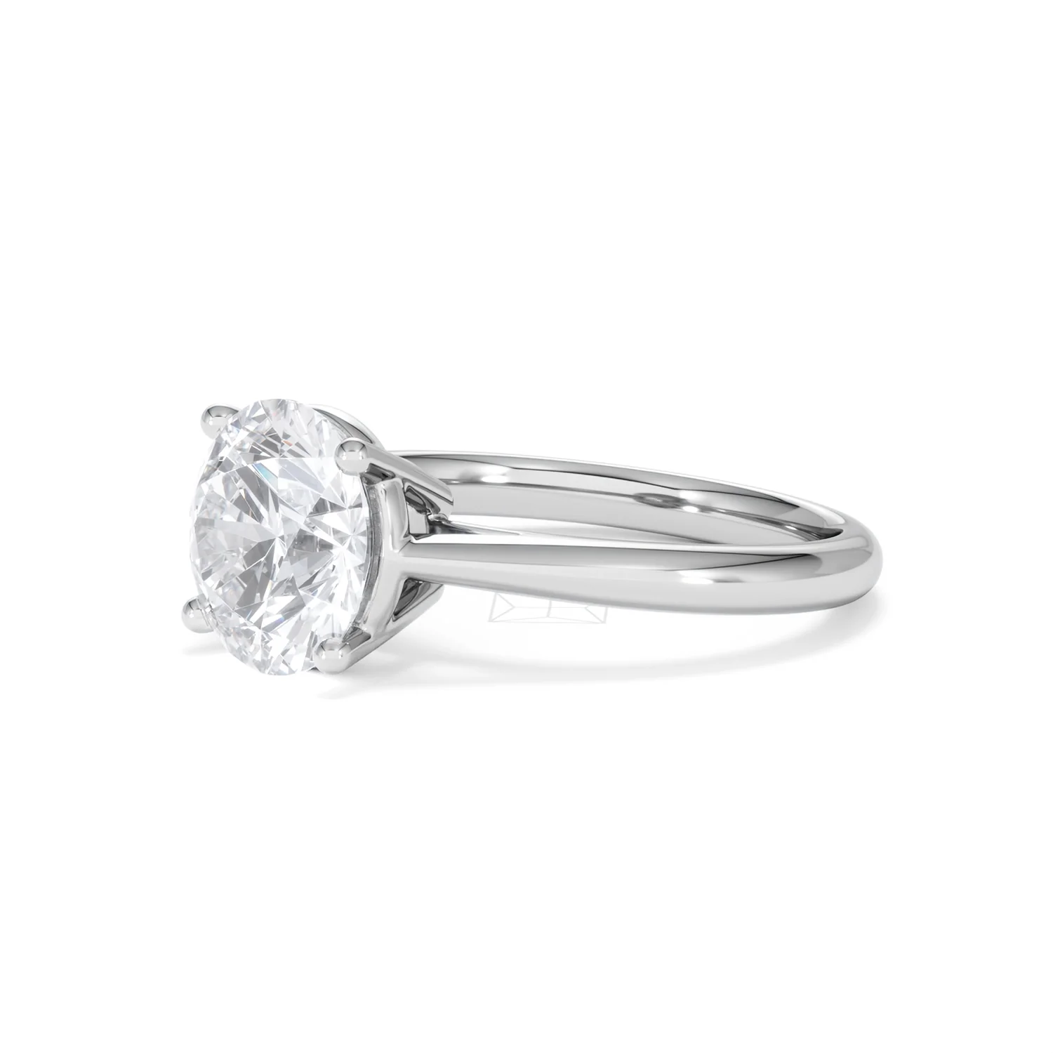 Elysia 3.00ct Lab Diamond Round Cut Engagement Ring in 18K White Gold G/VS1 - Image 78