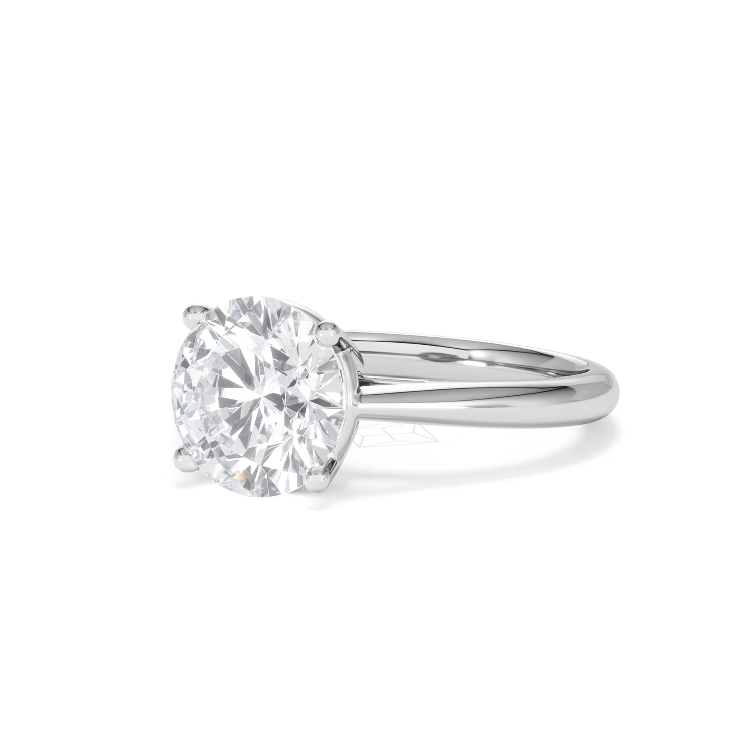 Elysia 3.00ct Lab Diamond Round Cut Engagement Ring in 18K White Gold G/VS1 - Image 82