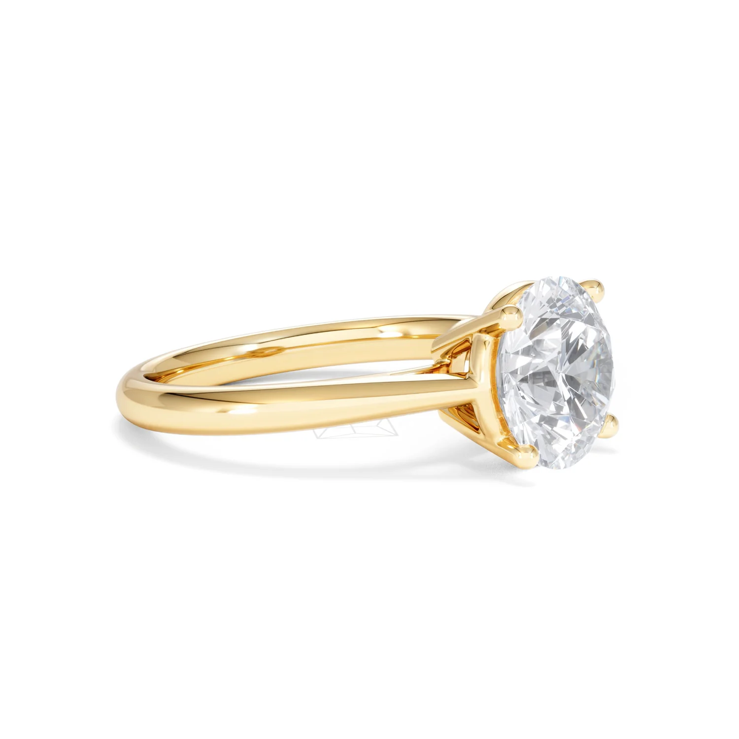 Elysia 3.00ct Lab Diamond Round Cut Engagement Ring in 18K Yellow Gold G/VS1 - Image 20