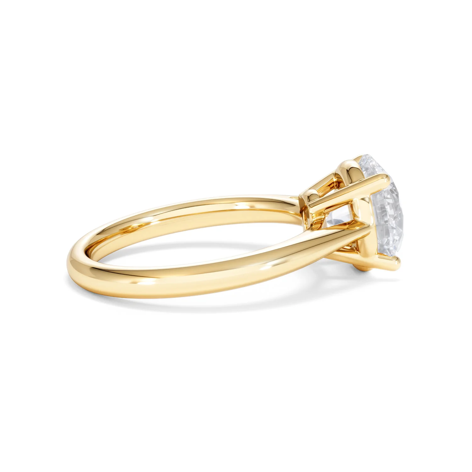 Elysia 3.00ct Lab Diamond Round Cut Engagement Ring in 18K Yellow Gold G/VS1 - Image 30