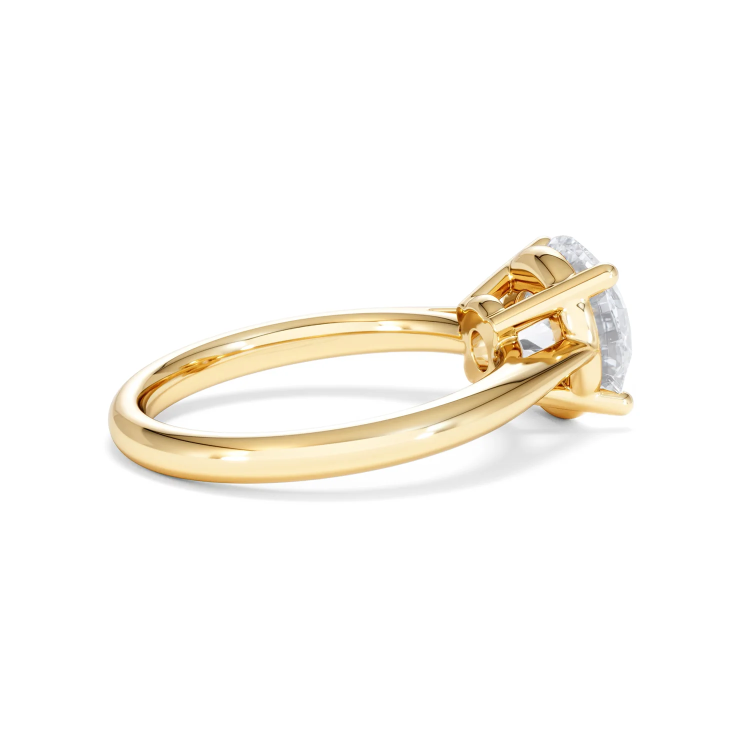 Elysia 3.00ct Lab Diamond Round Cut Engagement Ring in 18K Yellow Gold G/VS1 - Image 33