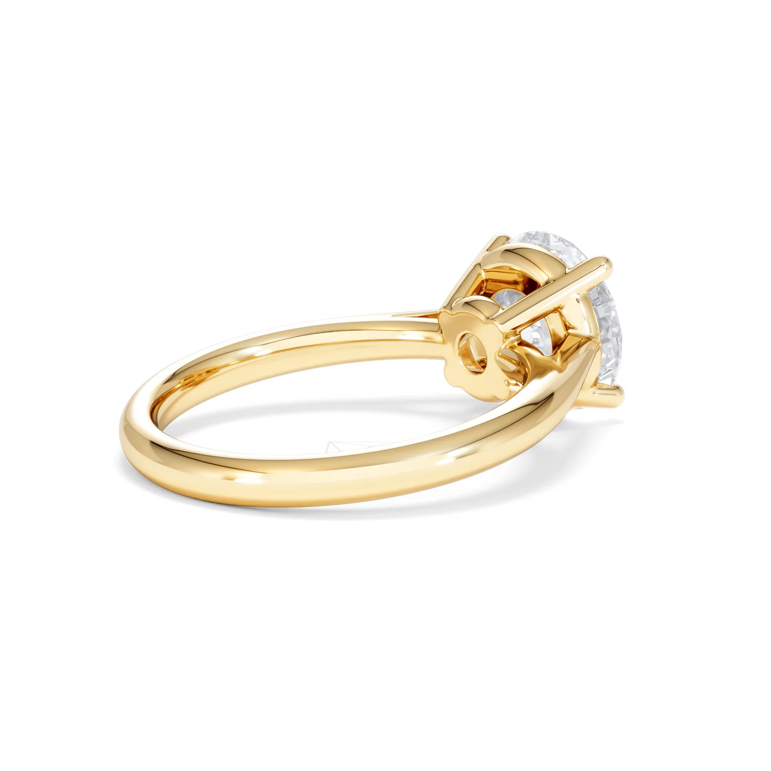 Elysia 3.00ct Lab Diamond Round Cut Engagement Ring in 18K Yellow Gold G/VS1 - Image 37
