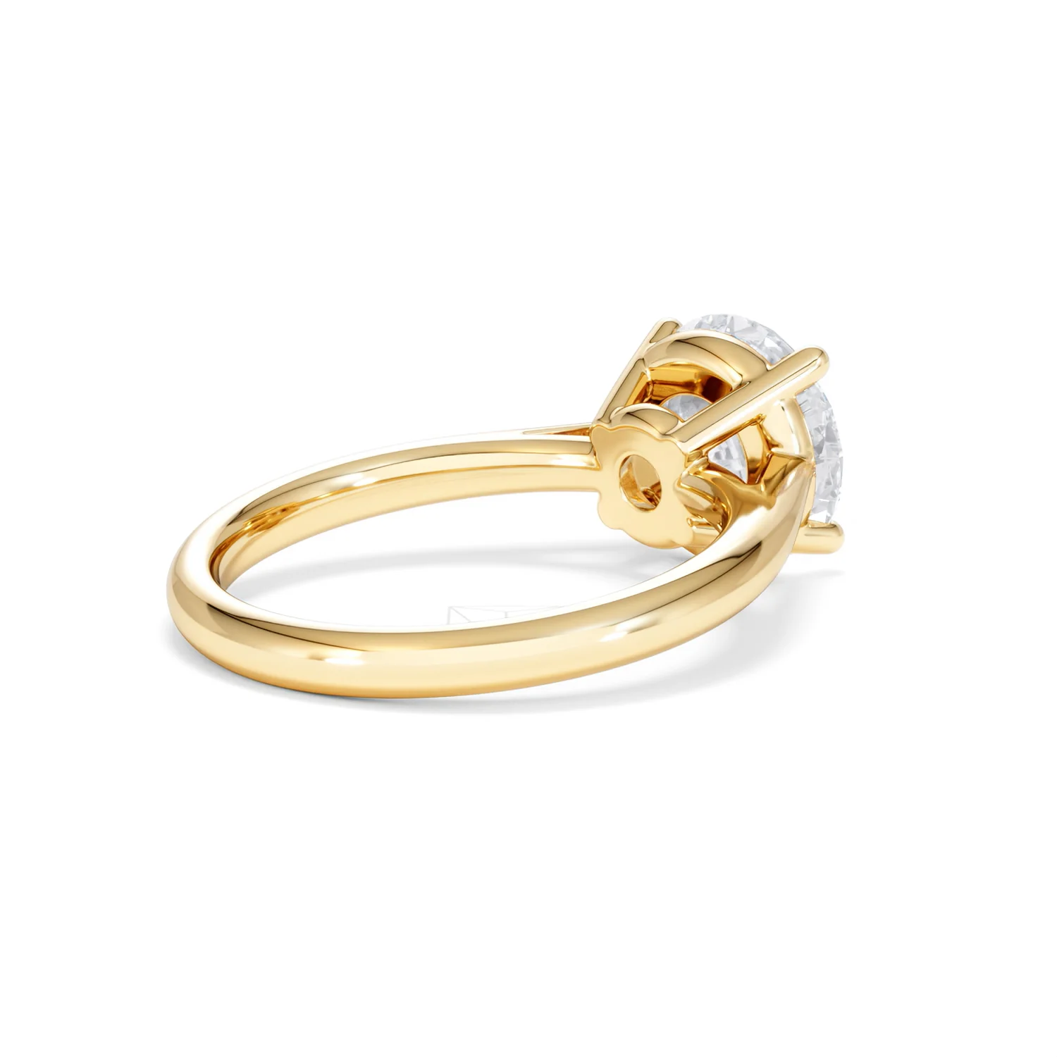 Elysia 3.00ct Lab Diamond Round Cut Engagement Ring in 18K Yellow Gold G/VS1 - Image 38