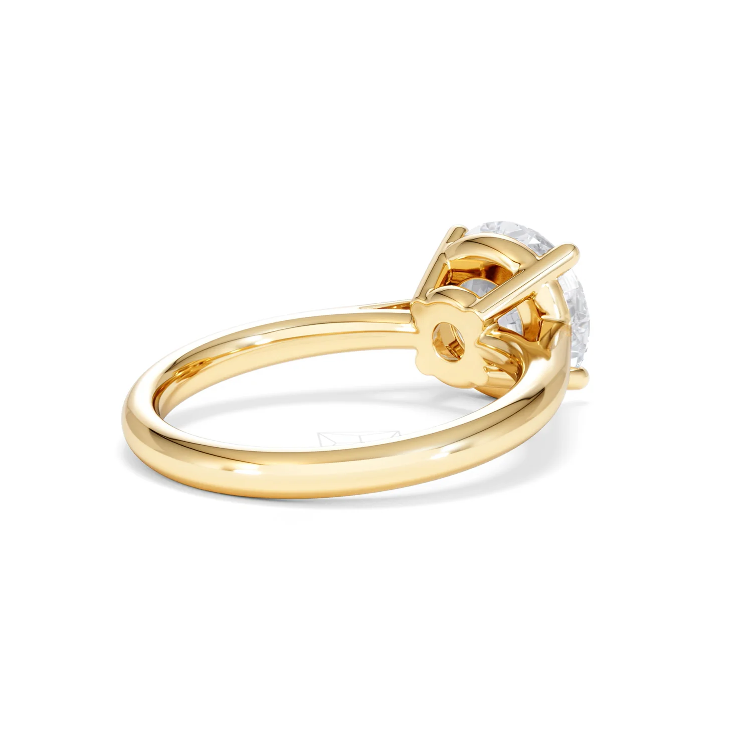Elysia 3.00ct Lab Diamond Round Cut Engagement Ring in 18K Yellow Gold G/VS1 - Image 39