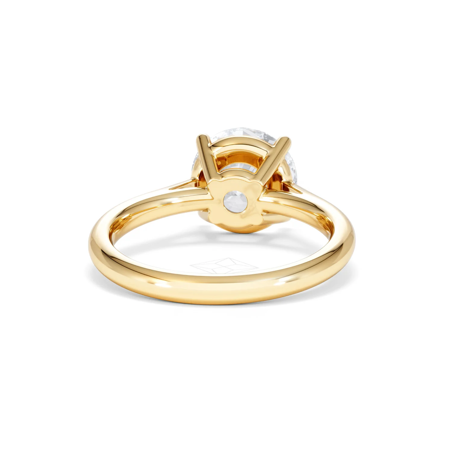 Elysia 3.00ct Lab Diamond Round Cut Engagement Ring in 18K Yellow Gold G/VS1 - Image 46