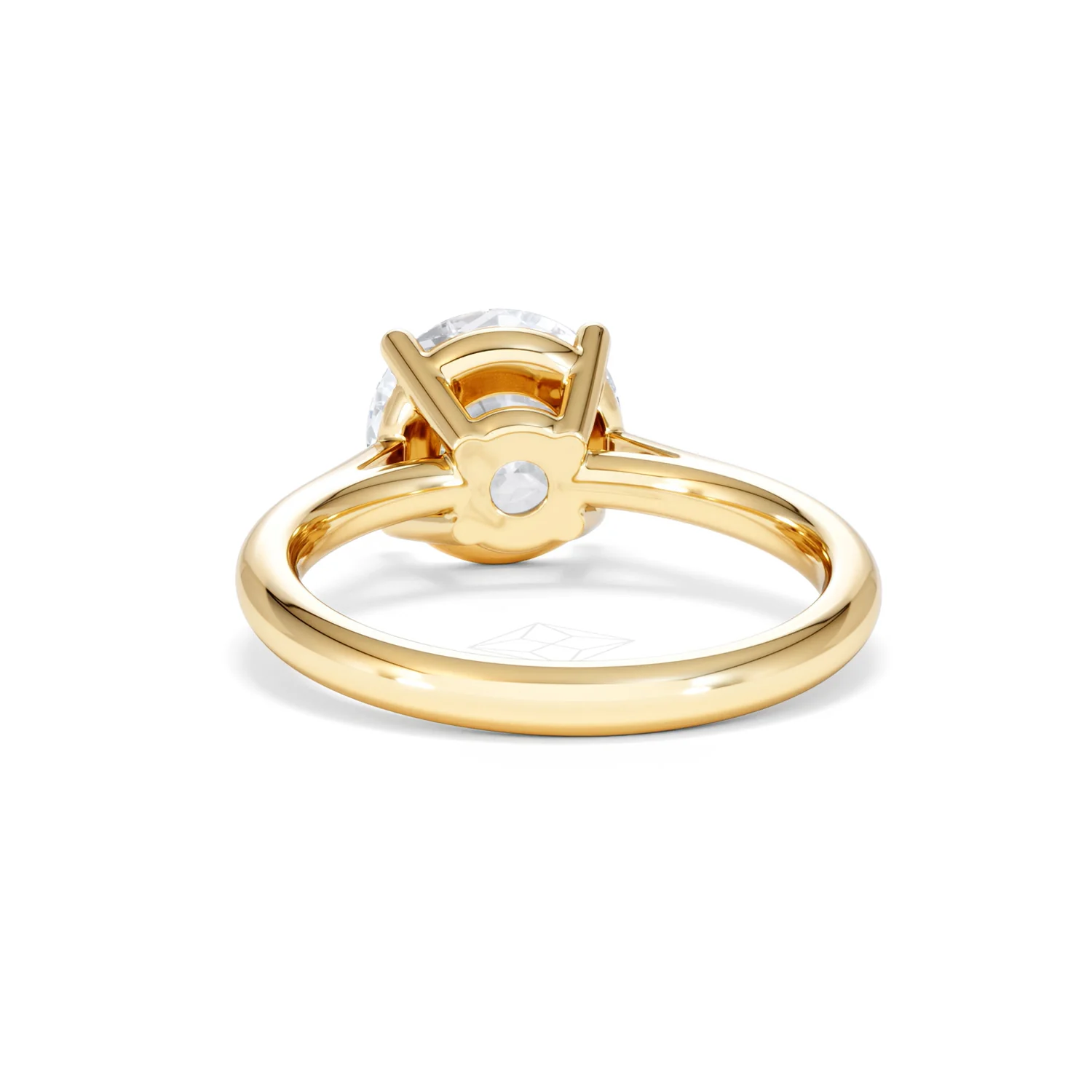Elysia 3.00ct Lab Diamond Round Cut Engagement Ring in 18K Yellow Gold G/VS1 - Image 50