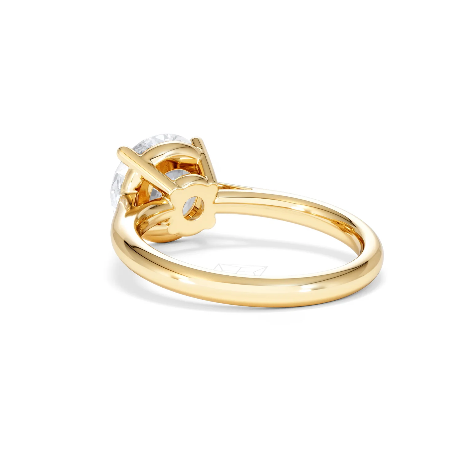 Elysia 3.00ct Lab Diamond Round Cut Engagement Ring in 18K Yellow Gold G/VS1 - Image 55