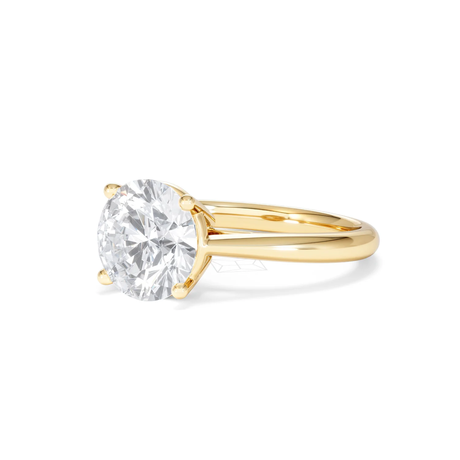 Elysia 3.00ct Lab Diamond Round Cut Engagement Ring in 18K Yellow Gold G/VS1 - Image 80