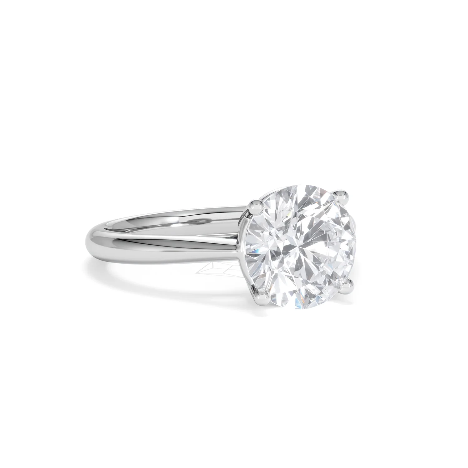 Elysia 3.00ct Lab Diamond Round Cut Engagement Ring in Platinum G/VS1 - Image 15