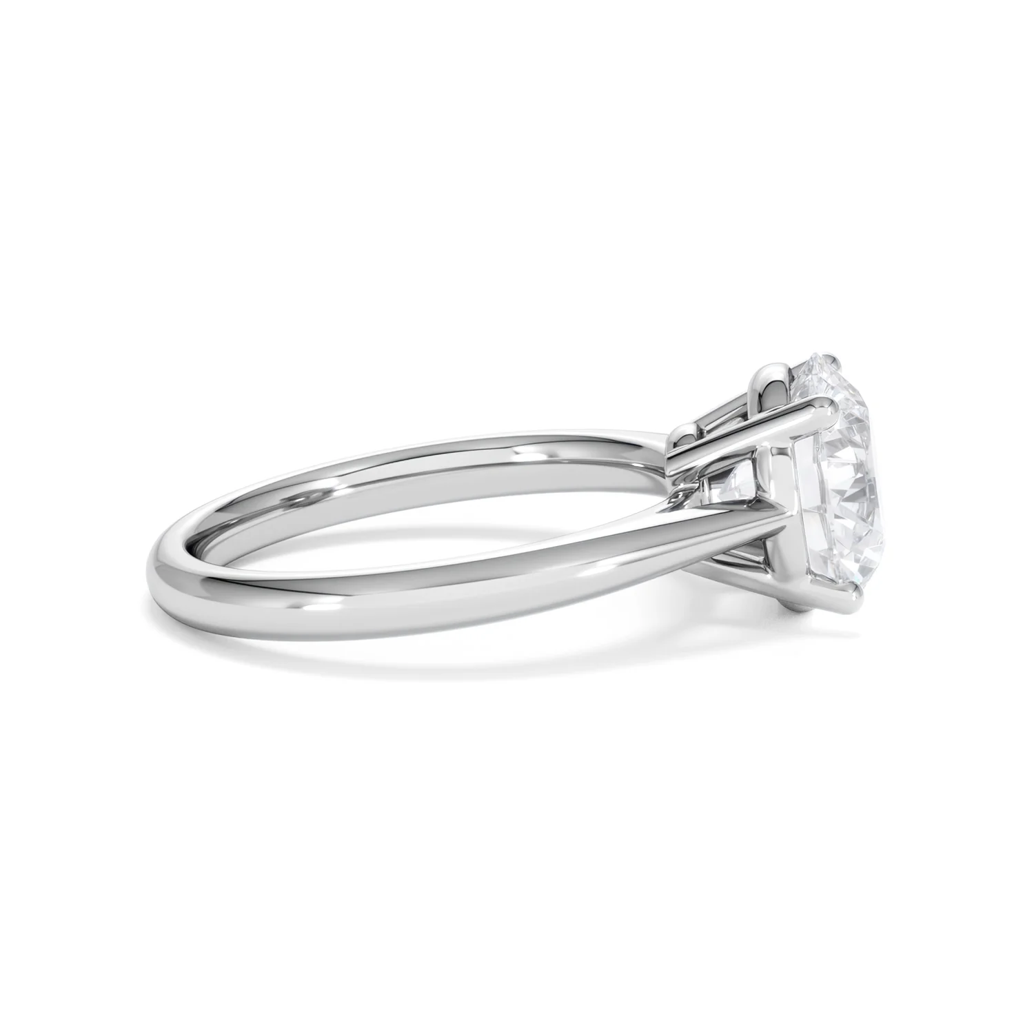 Elysia 3.00ct Lab Diamond Round Cut Engagement Ring in Platinum G/VS1 - Image 28