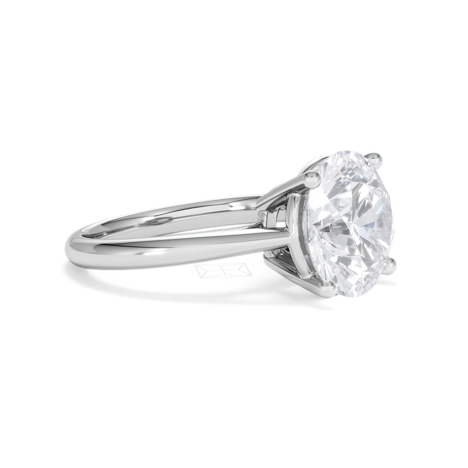 Elysia 5.00ct Lab Diamond Round Cut Engagement Ring in 18K White Gold G/VS1 - Image 21