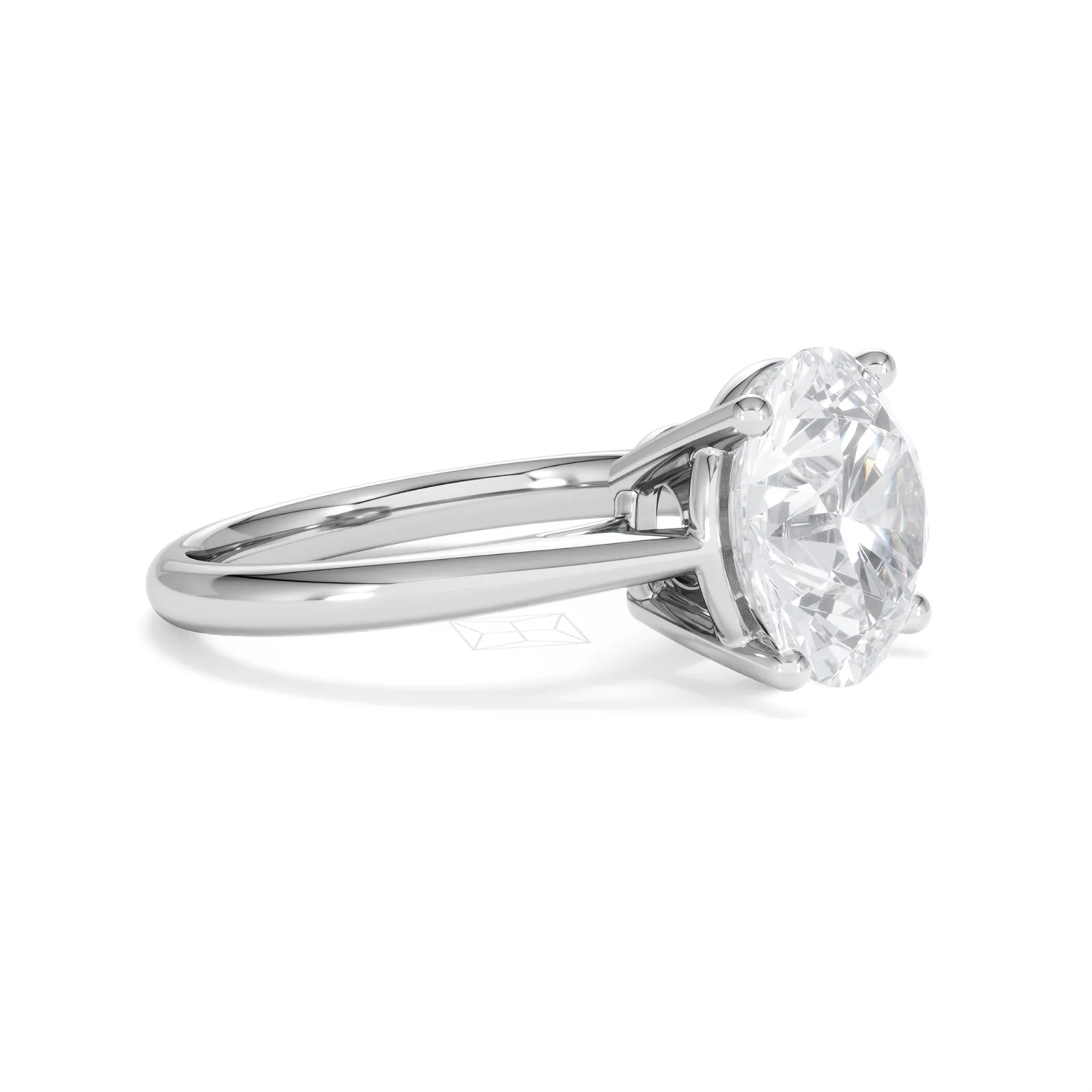 Elysia 5.00ct Lab Diamond Round Cut Engagement Ring in 18K White Gold G/VS1 - Image 22
