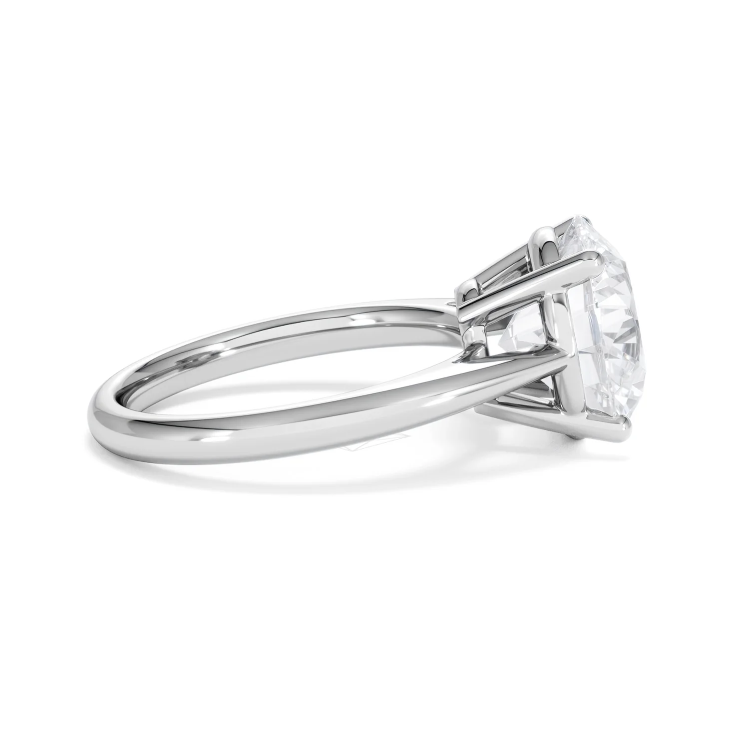 Elysia 5.00ct Lab Diamond Round Cut Engagement Ring in 18K White Gold G/VS1 - Image 29