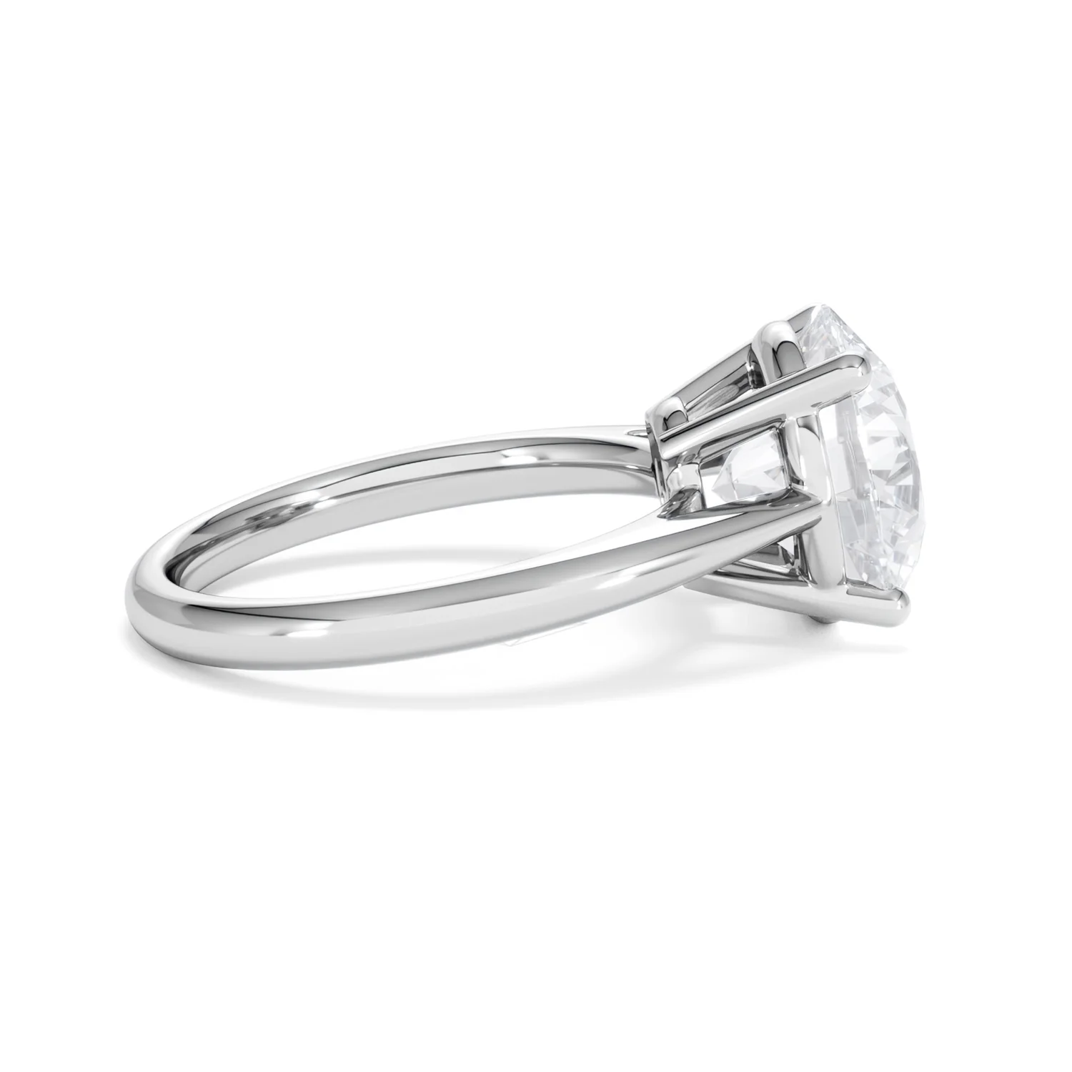 Elysia 5.00ct Lab Diamond Round Cut Engagement Ring in 18K White Gold G/VS1 - Image 30