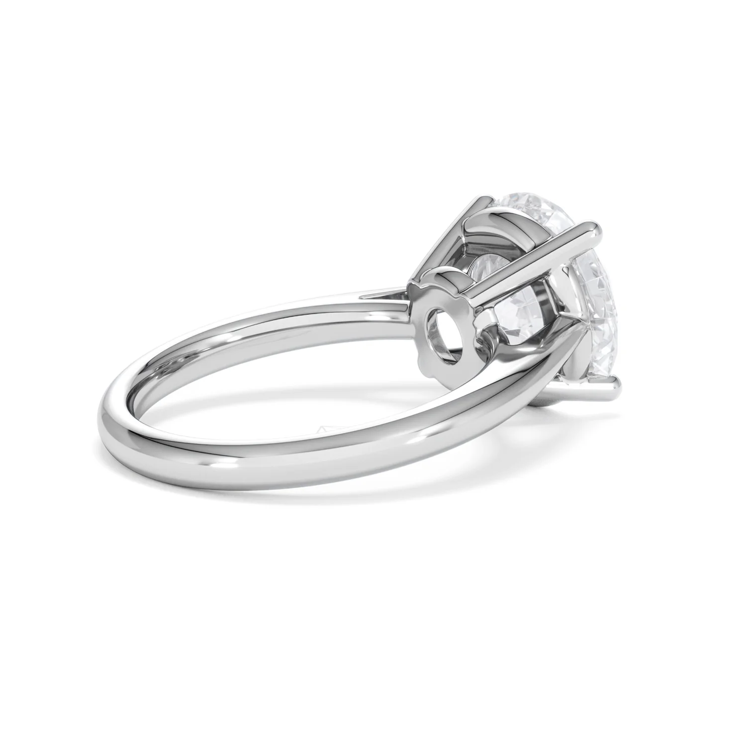 Elysia 5.00ct Lab Diamond Round Cut Engagement Ring in 18K White Gold G/VS1 - Image 37