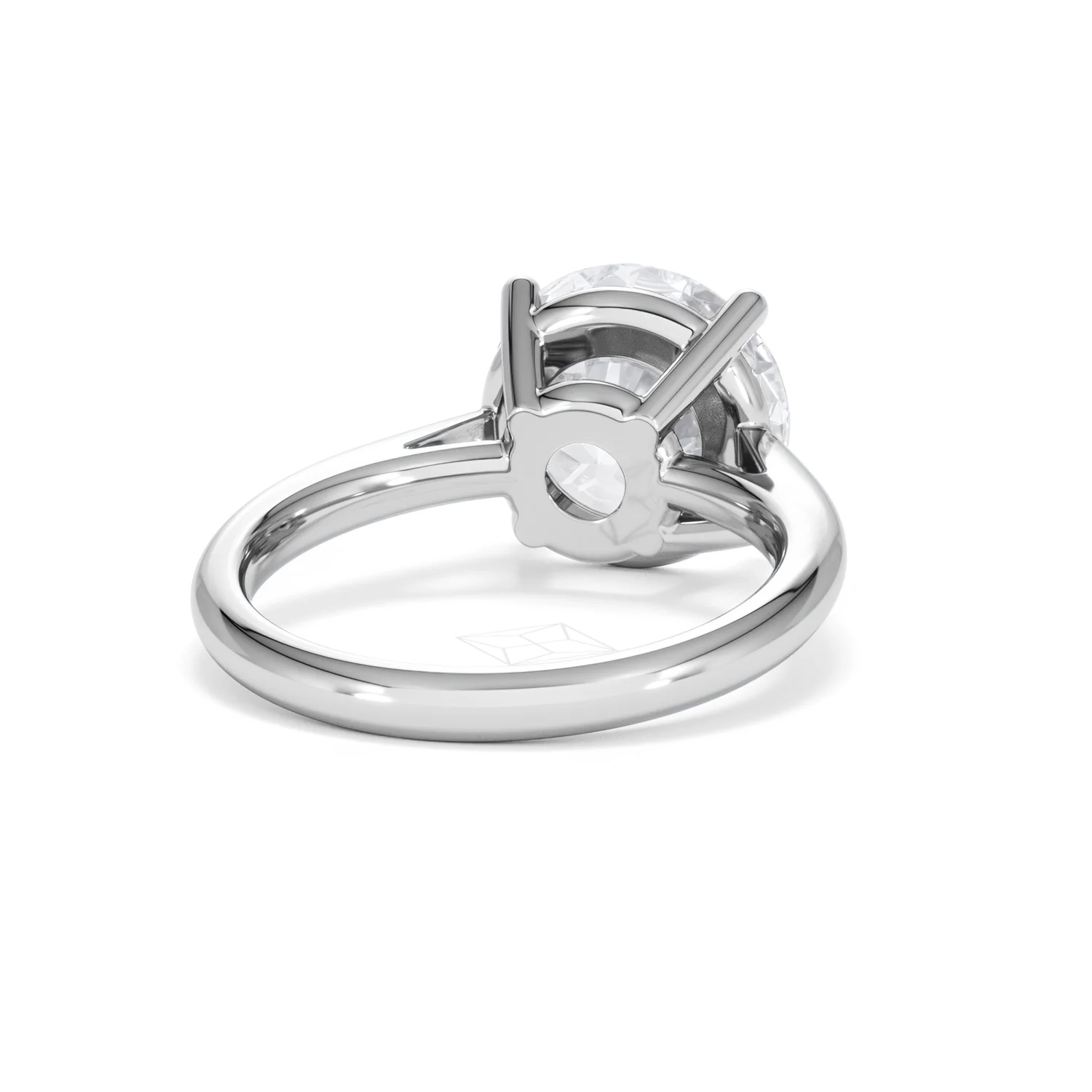 Elysia 5.00ct Lab Diamond Round Cut Engagement Ring in 18K White Gold G/VS1 - Image 45