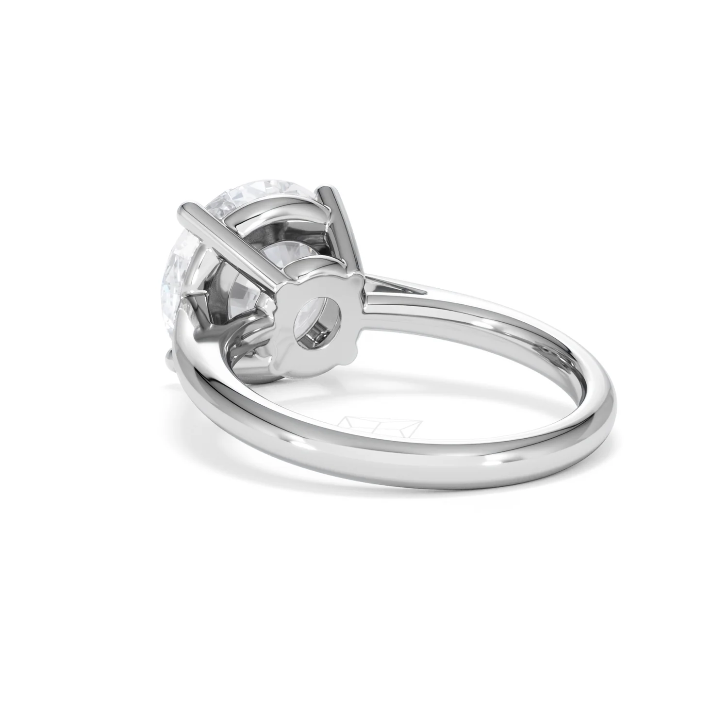 Elysia 5.00ct Lab Diamond Round Cut Engagement Ring in 18K White Gold G/VS1 - Image 56