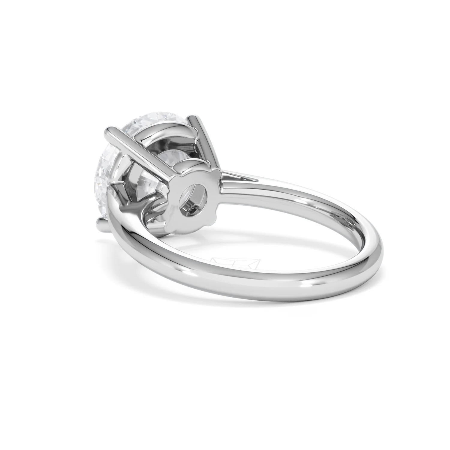 Elysia 5.00ct Lab Diamond Round Cut Engagement Ring in 18K White Gold G/VS1 - Image 57
