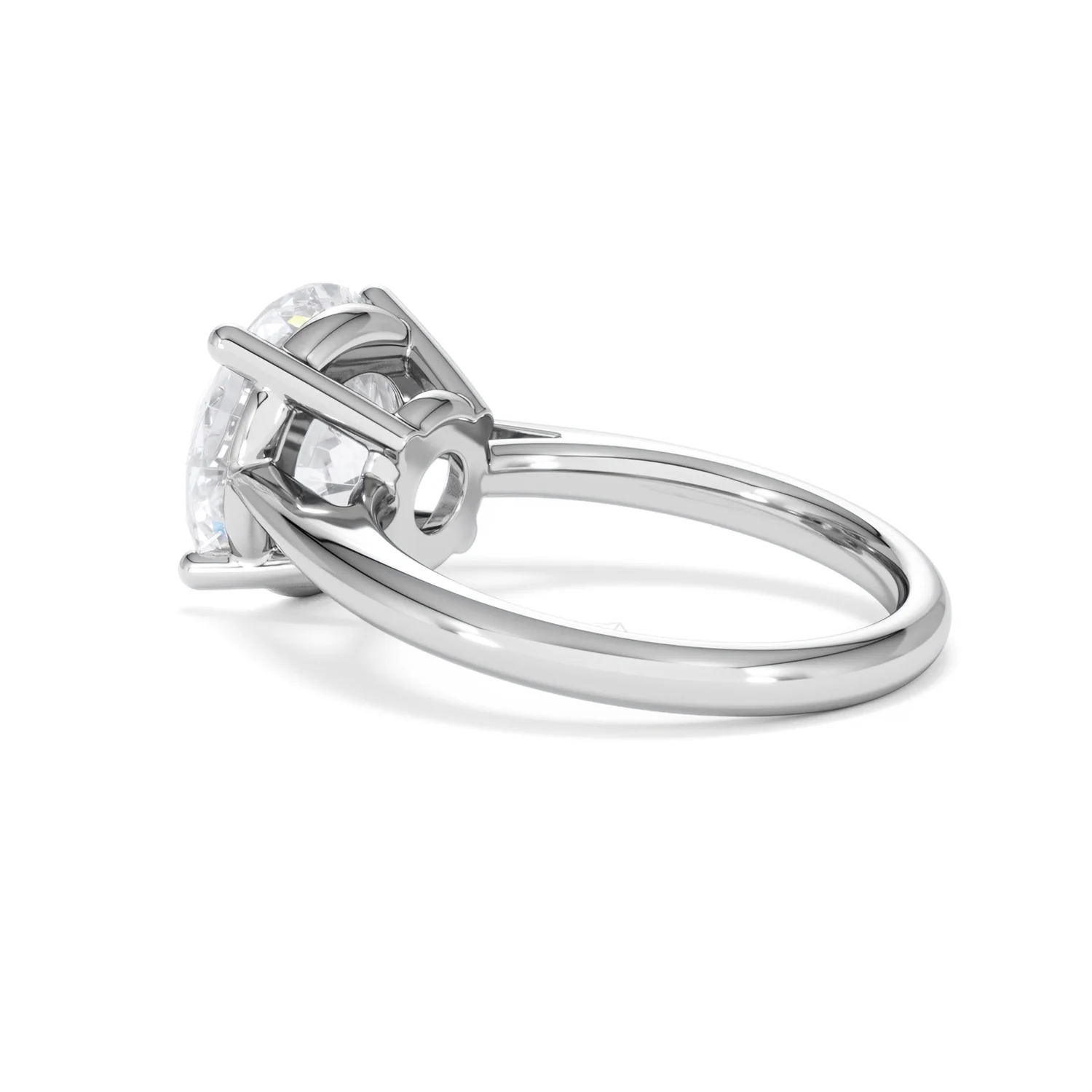 Elysia 5.00ct Lab Diamond Round Cut Engagement Ring in 18K White Gold G/VS1 - Image 61