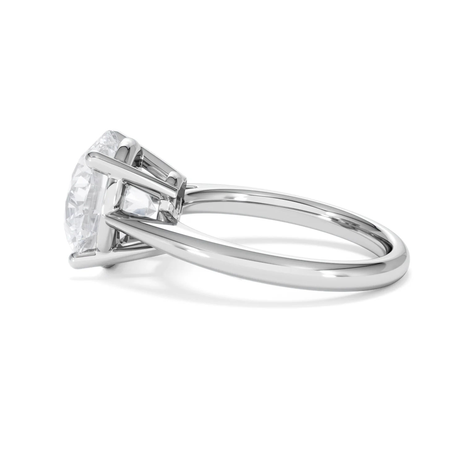 Elysia 5.00ct Lab Diamond Round Cut Engagement Ring in 18K White Gold G/VS1 - Image 67
