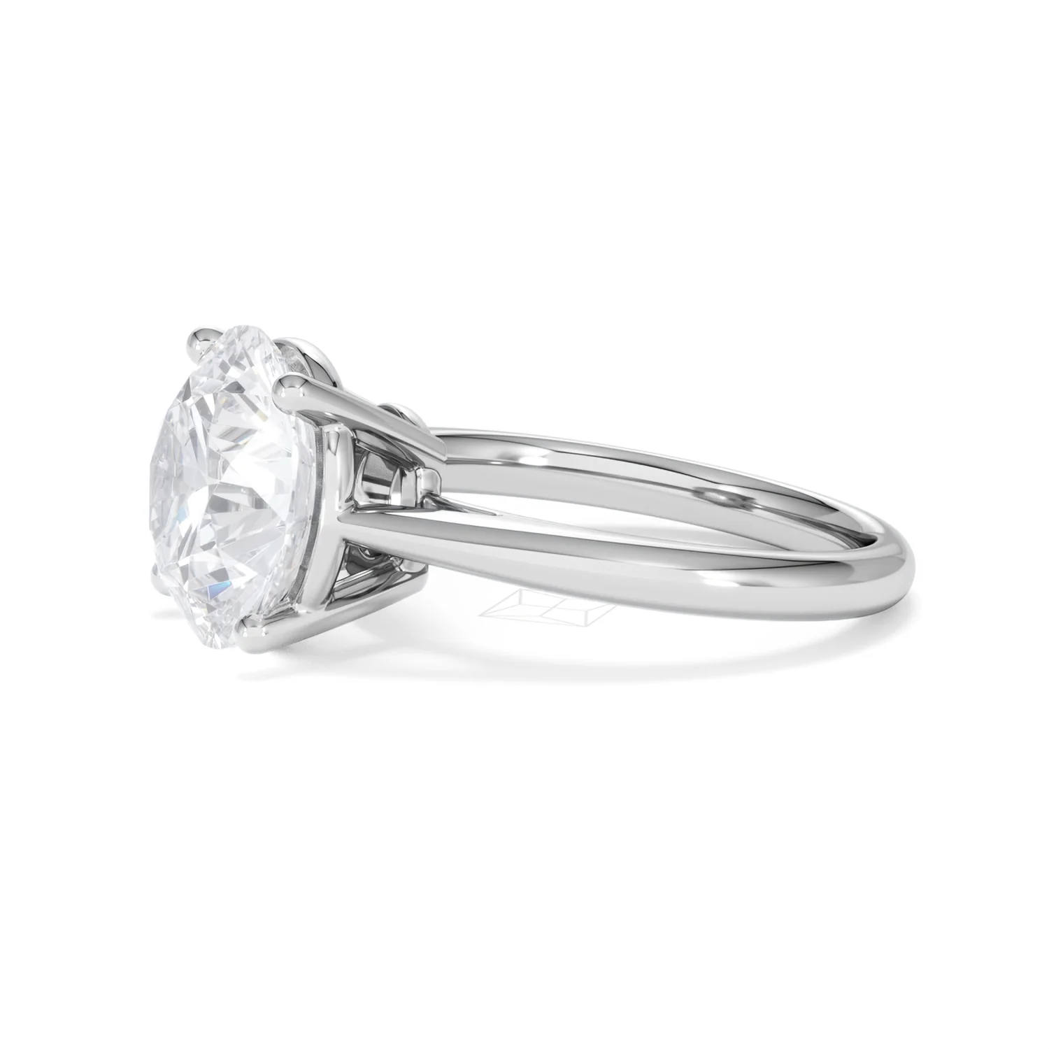 Elysia 5.00ct Lab Diamond Round Cut Engagement Ring in 18K White Gold G/VS1 - Image 74