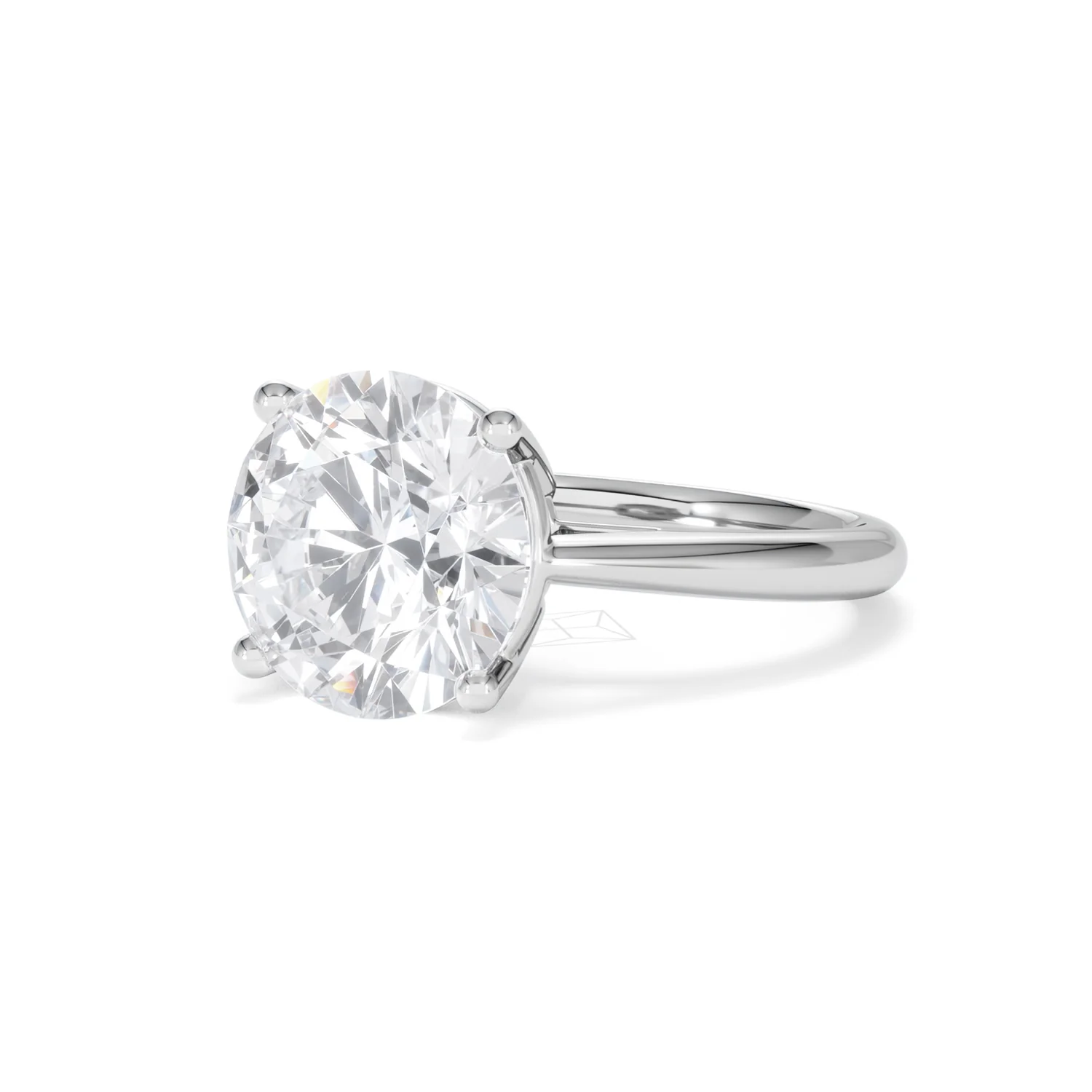Elysia 5.00ct Lab Diamond Round Cut Engagement Ring in 18K White Gold G/VS1 - Image 82