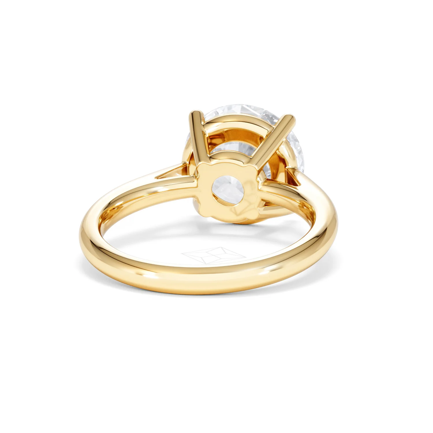 Elysia 5.00ct Lab Diamond Round Cut Engagement Ring in 18K Yellow Gold G/VS1 - Image 46